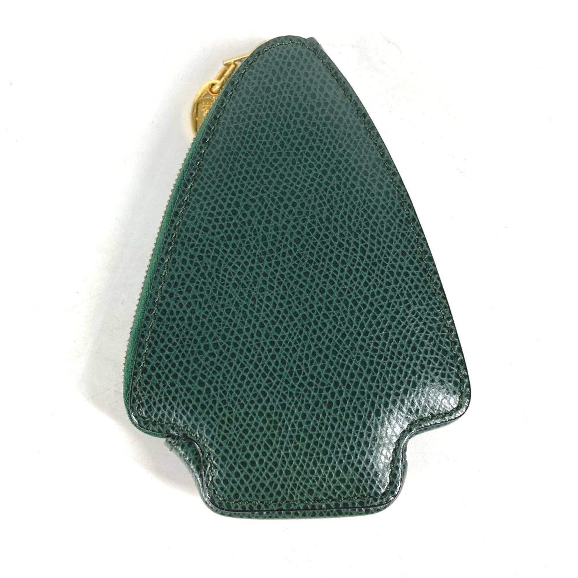 Celine CELINE Rhinestone Coin Purse Coin Compartment Wallet Pouch Green Size ONE SIZE - 2 Thumbnail