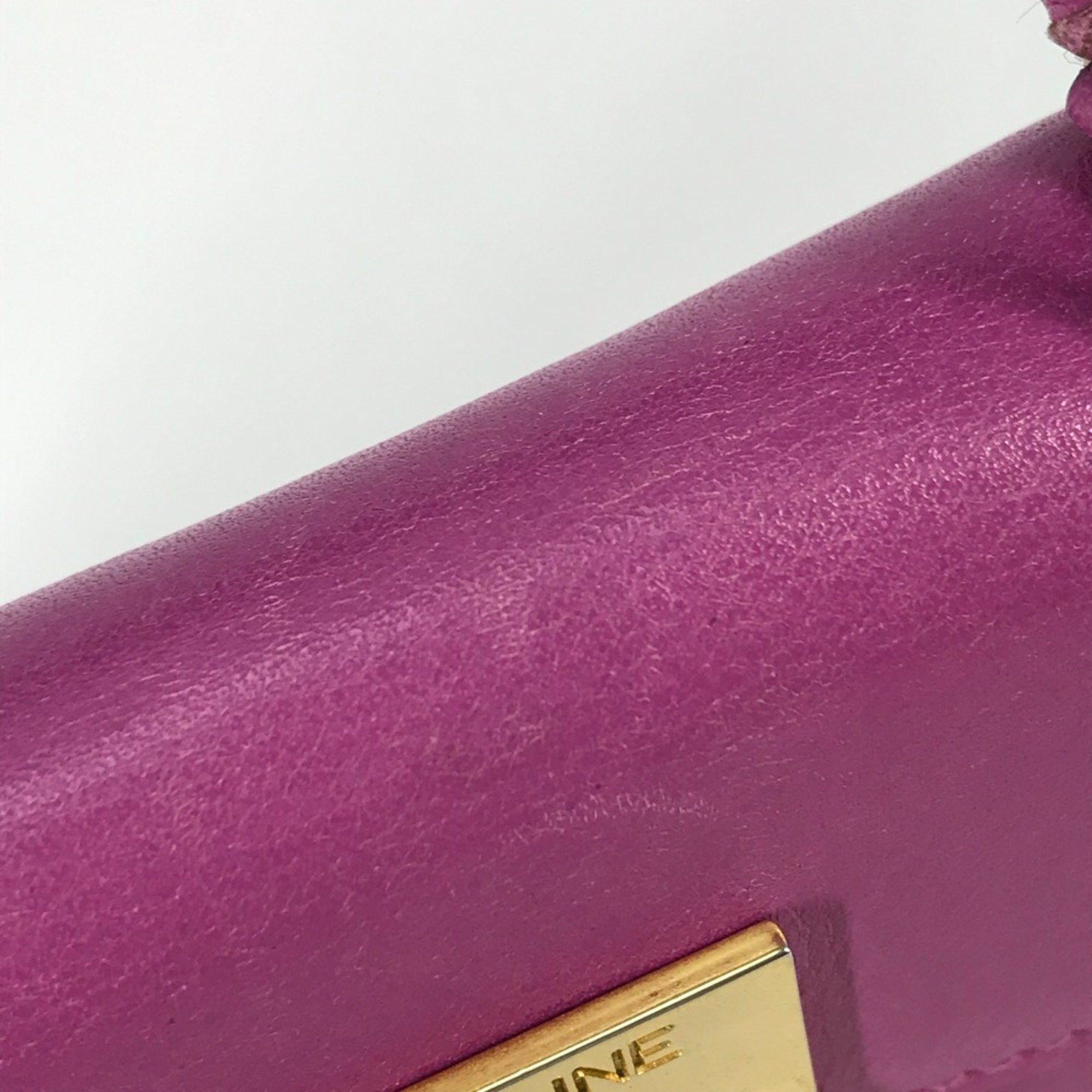 Celine CELINE Bag vintage bag Hand Bag Purple Based Gold Size ONE SIZE - 12 Thumbnail
