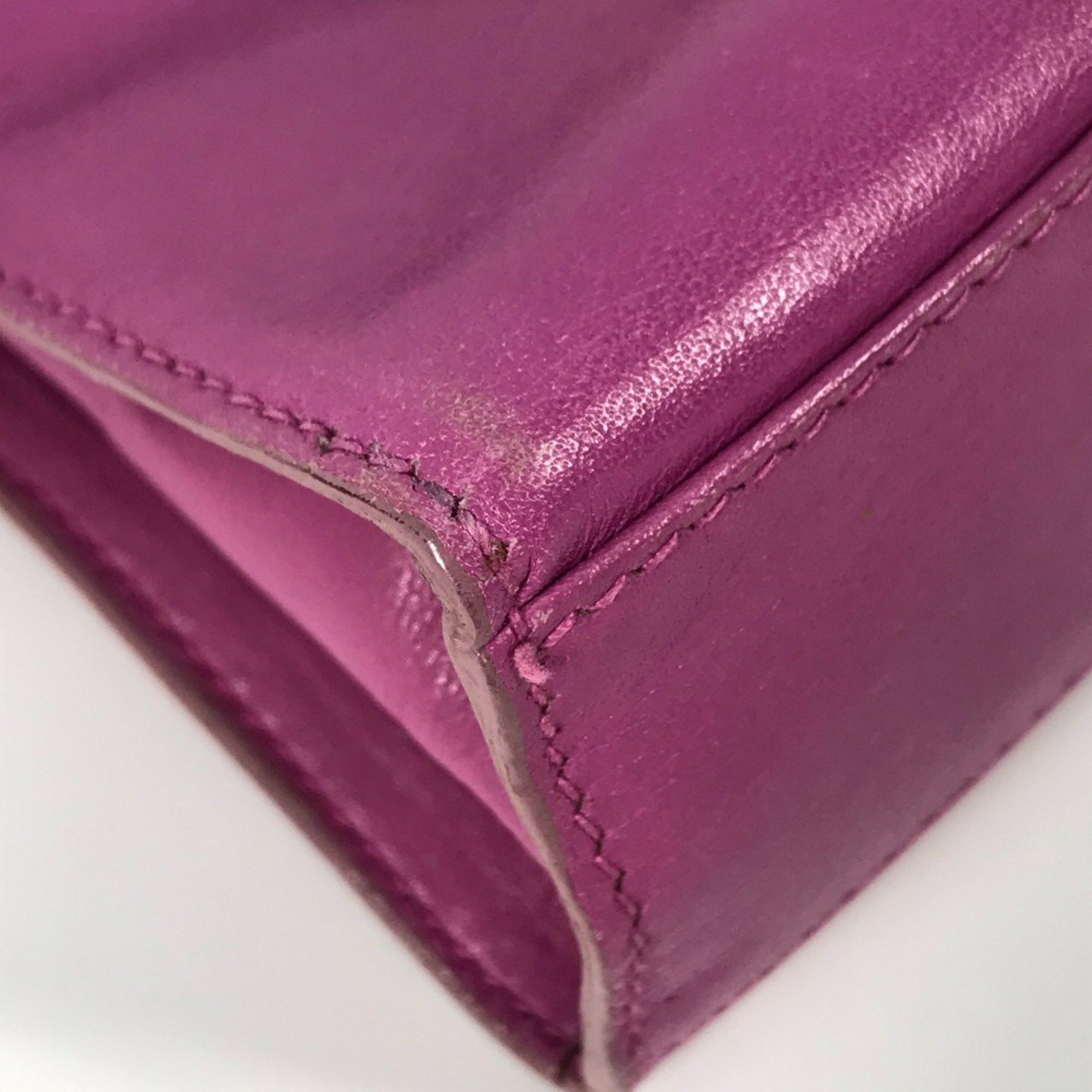 Celine CELINE Bag vintage bag Hand Bag Purple Based Gold Size ONE SIZE - 4 Thumbnail