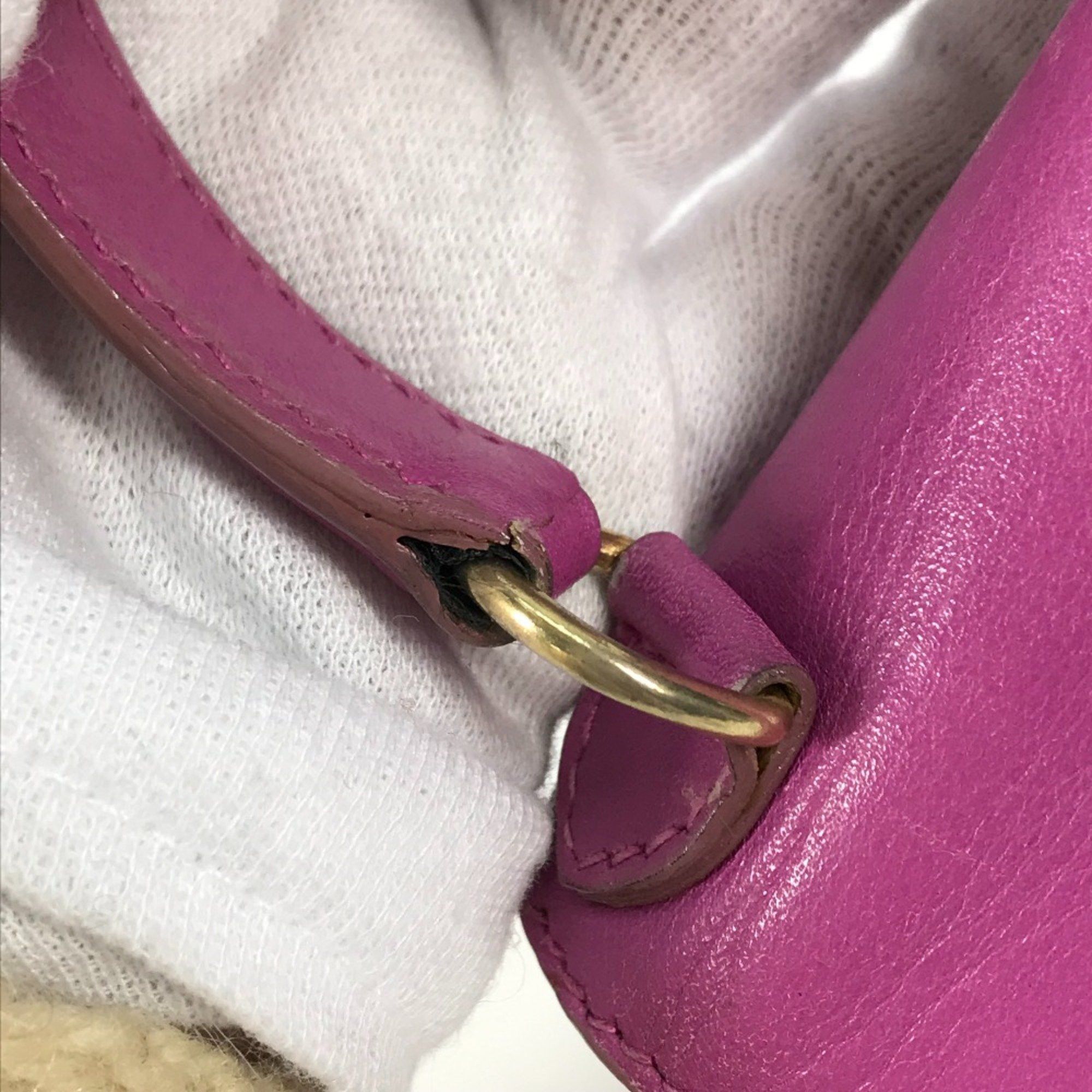 Celine CELINE Bag vintage bag Hand Bag Purple Based Gold Size ONE SIZE - 11 Thumbnail