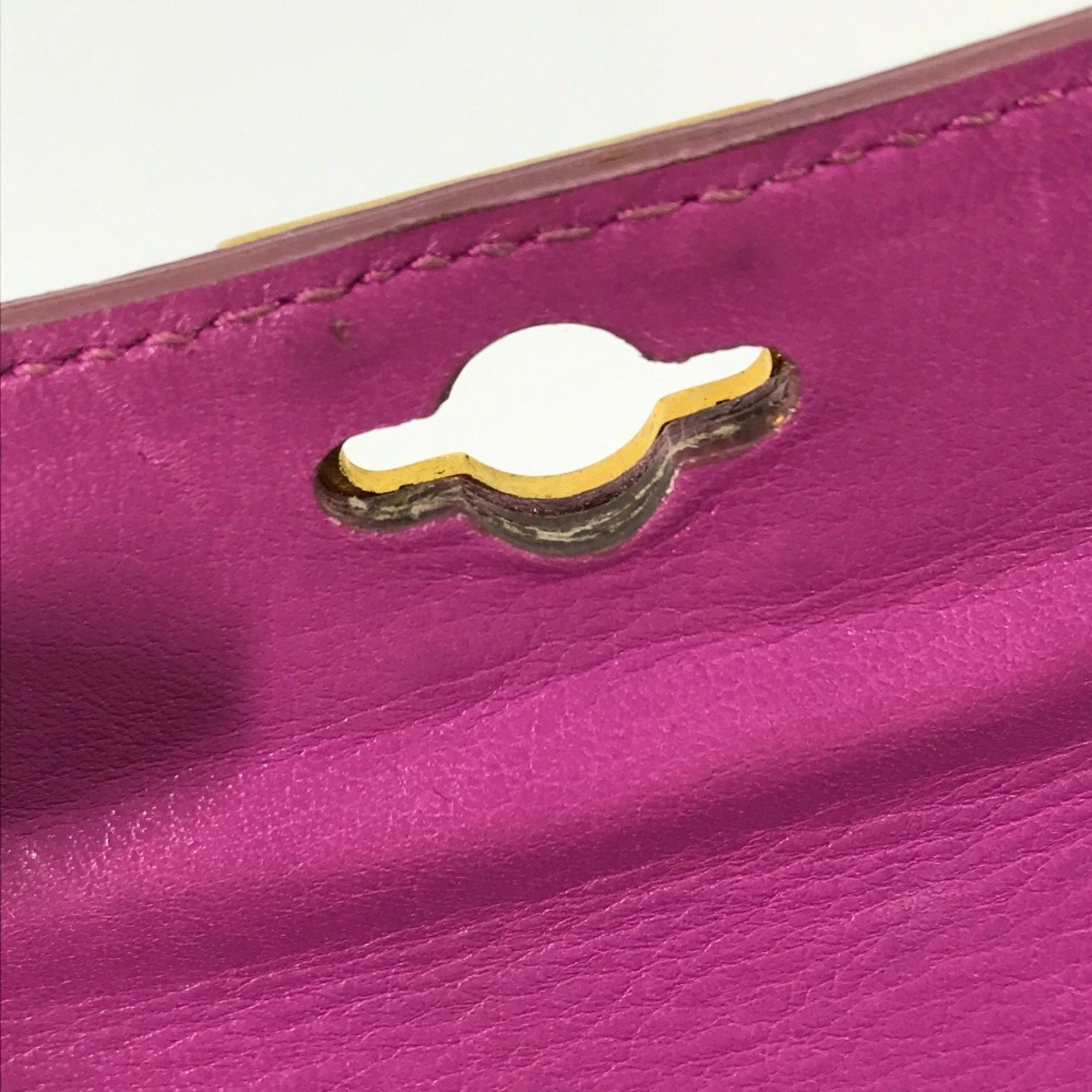 Celine CELINE Bag vintage bag Hand Bag Purple Based Gold Size ONE SIZE - 15 Thumbnail