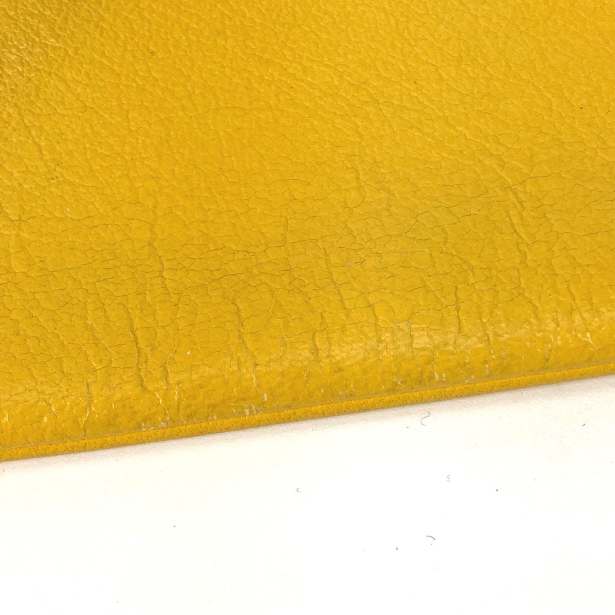 Celine CELINE Bicolor Pouch Clutch bag White x yellow Size ONE SIZE - 13 Thumbnail