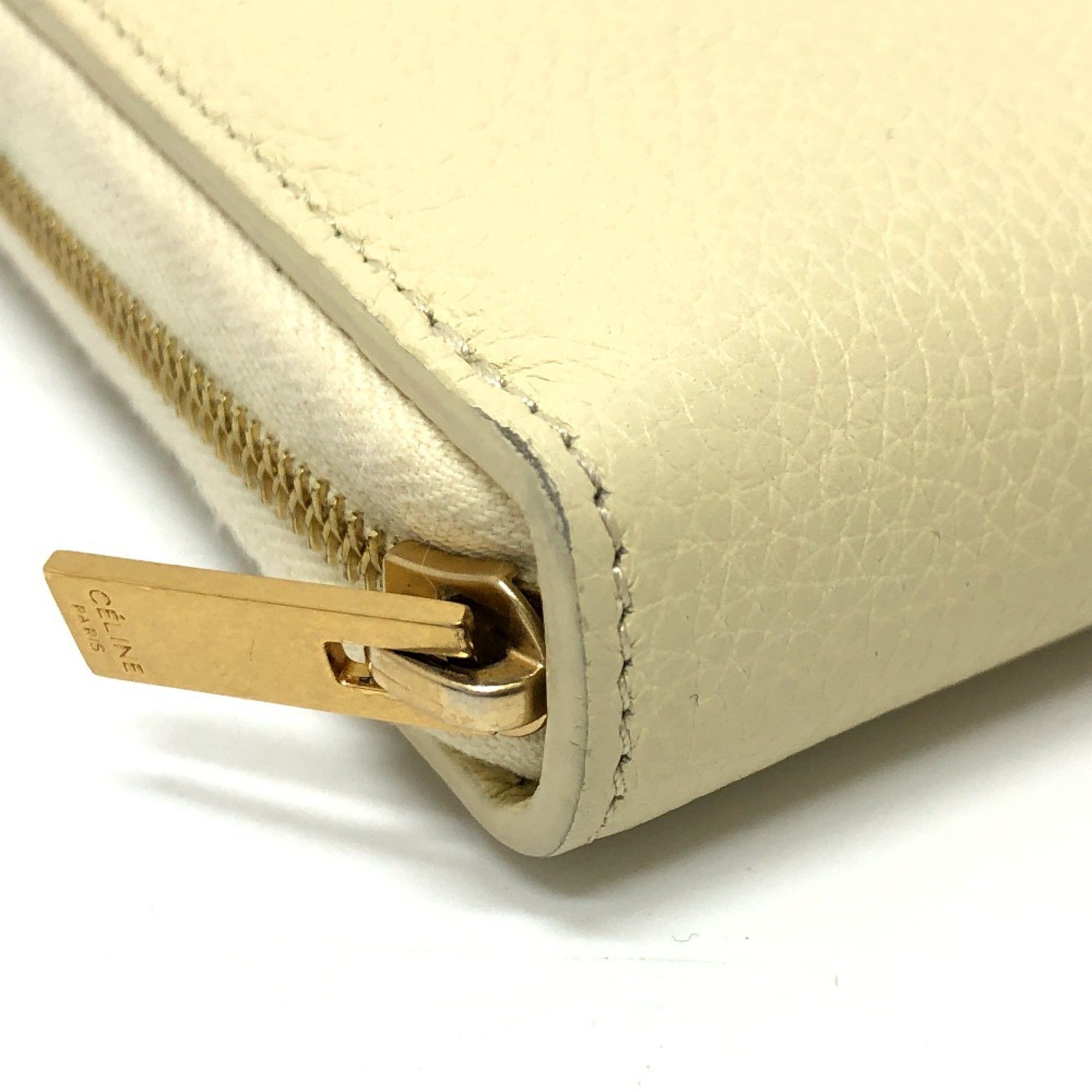Celine CELINE Zip Around Long Wallet BeigeBased GoldHardware Size ONE SIZE - 10 Thumbnail