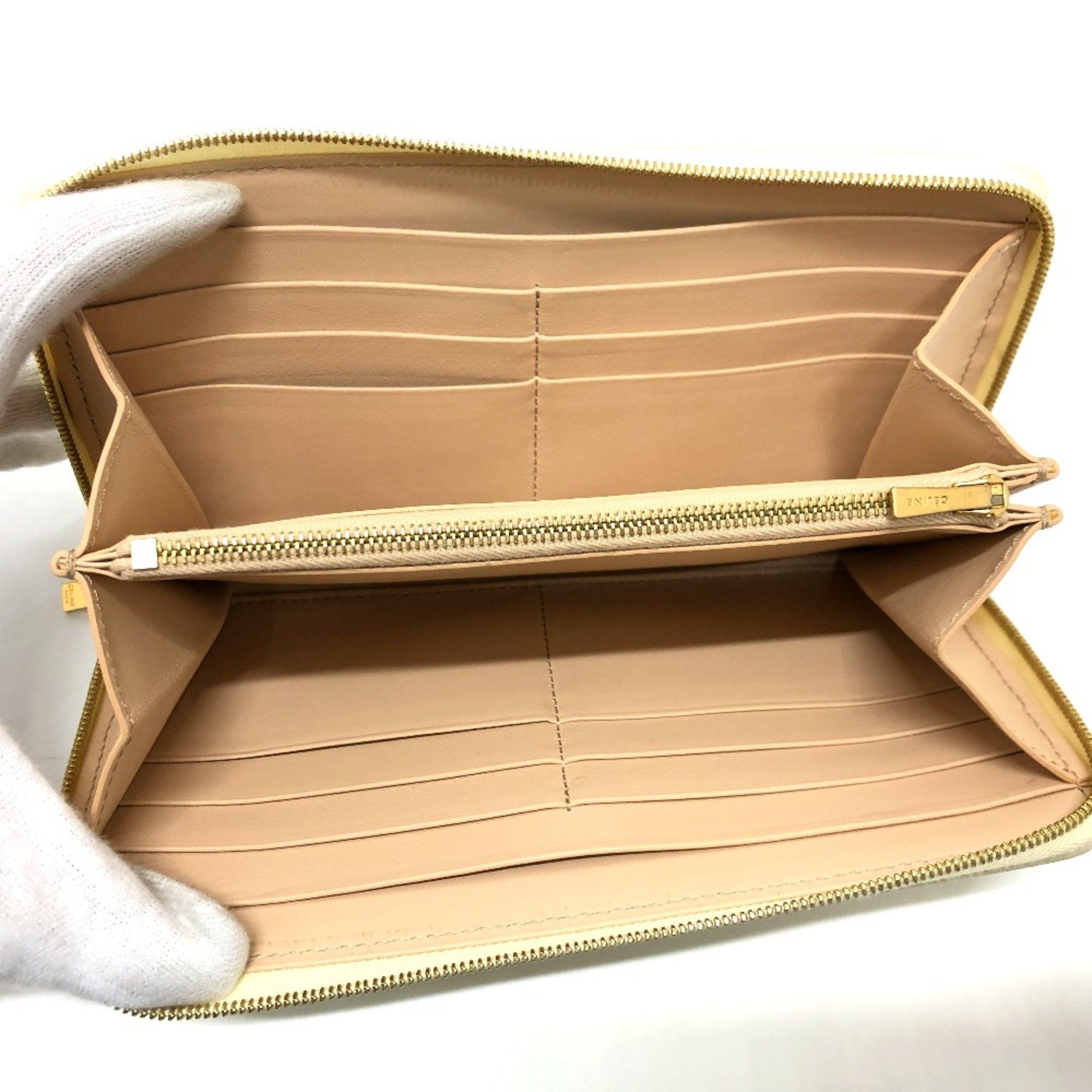 Celine CELINE Zip Around Long Wallet BeigeBased GoldHardware Size ONE SIZE - 11 Thumbnail