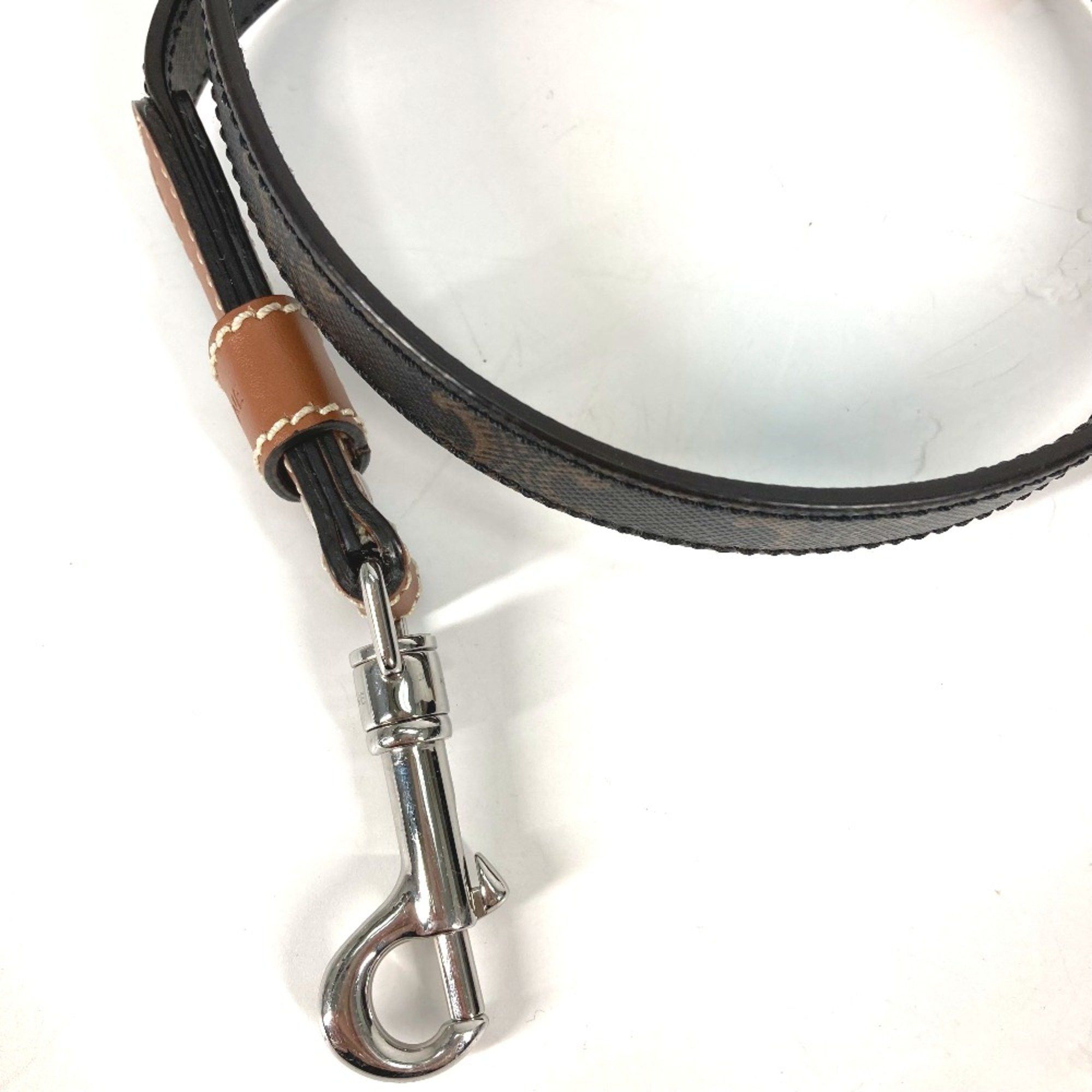 Celine CELINE 4M1582EAV.04LI Triomphe dog pet dog Lead Tan Brown Size ONE SIZE - 2 Thumbnail