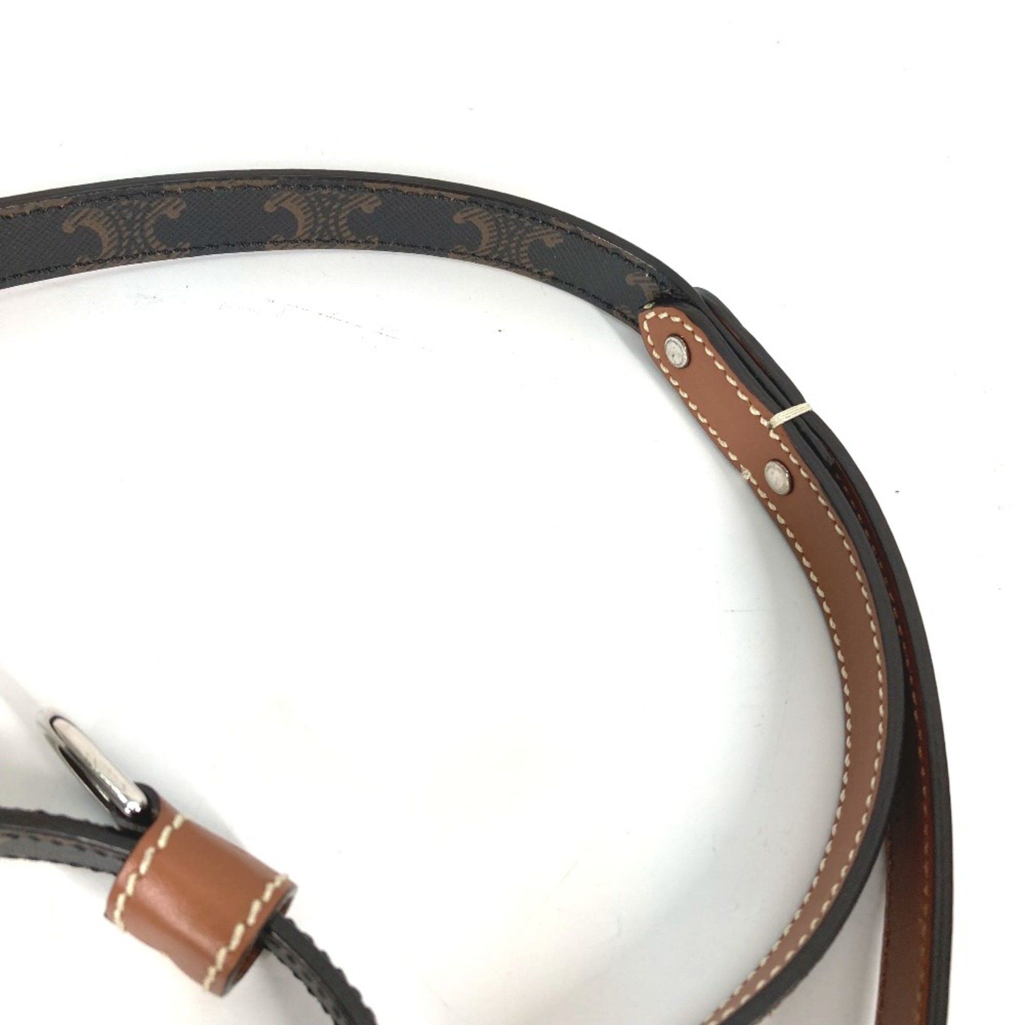 Celine CELINE 4M1582EAV.04LI Triomphe dog pet dog Lead Tan Brown Size ONE SIZE - 3 Thumbnail