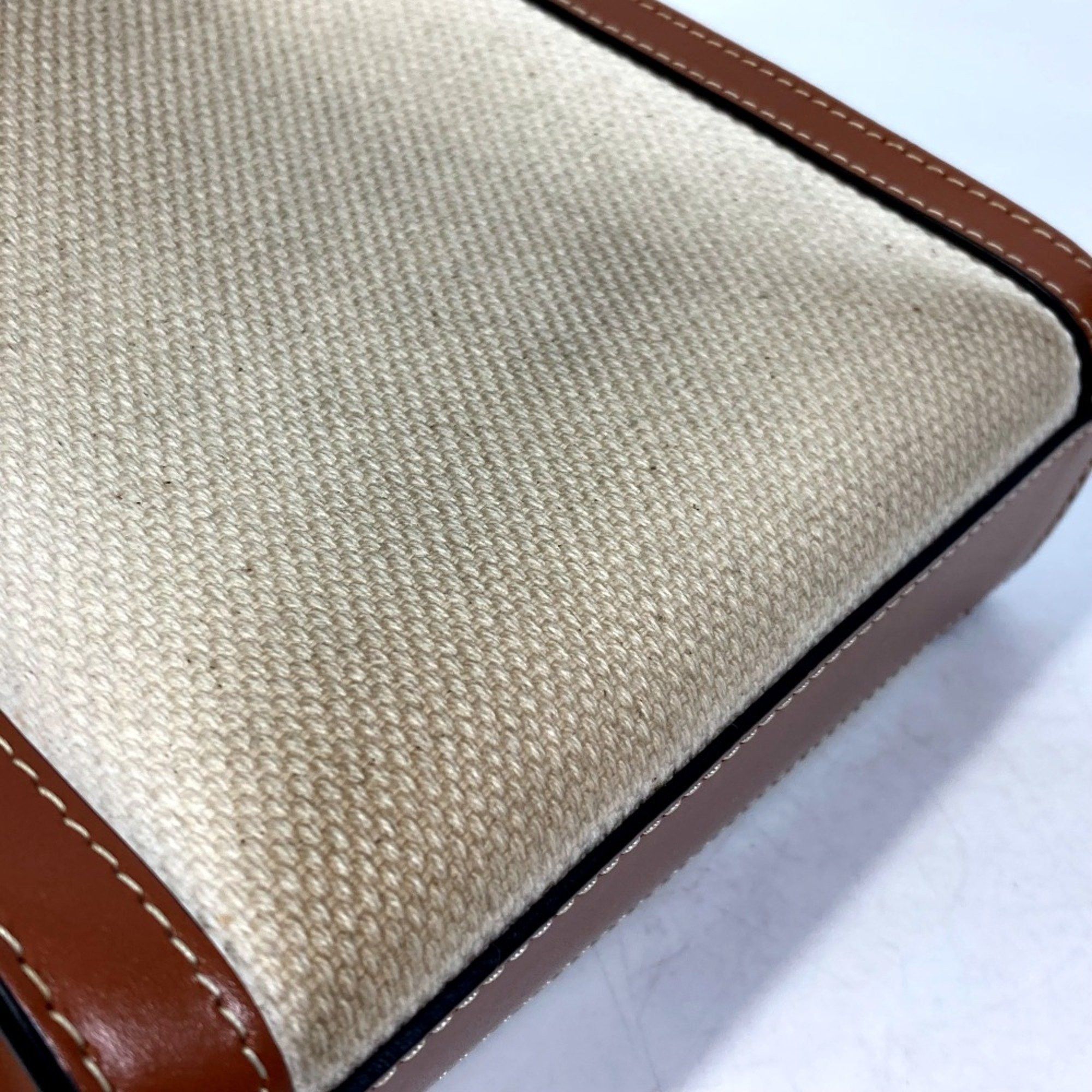 Celine CELINE 193302DCI.02NT Carriage Bag 2WAY Shoulder Bag natural Beige Size ONE SIZE - 8 Thumbnail