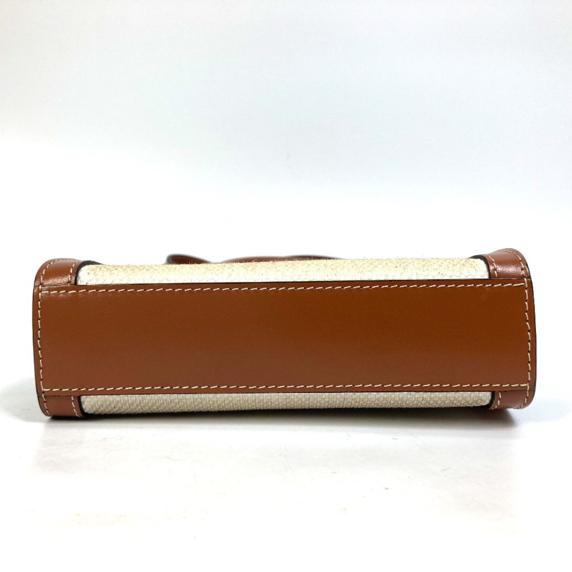 Celine CELINE 193302DCI.02NT Carriage Bag 2WAY Shoulder Bag natural Beige Size ONE SIZE - 4 Thumbnail