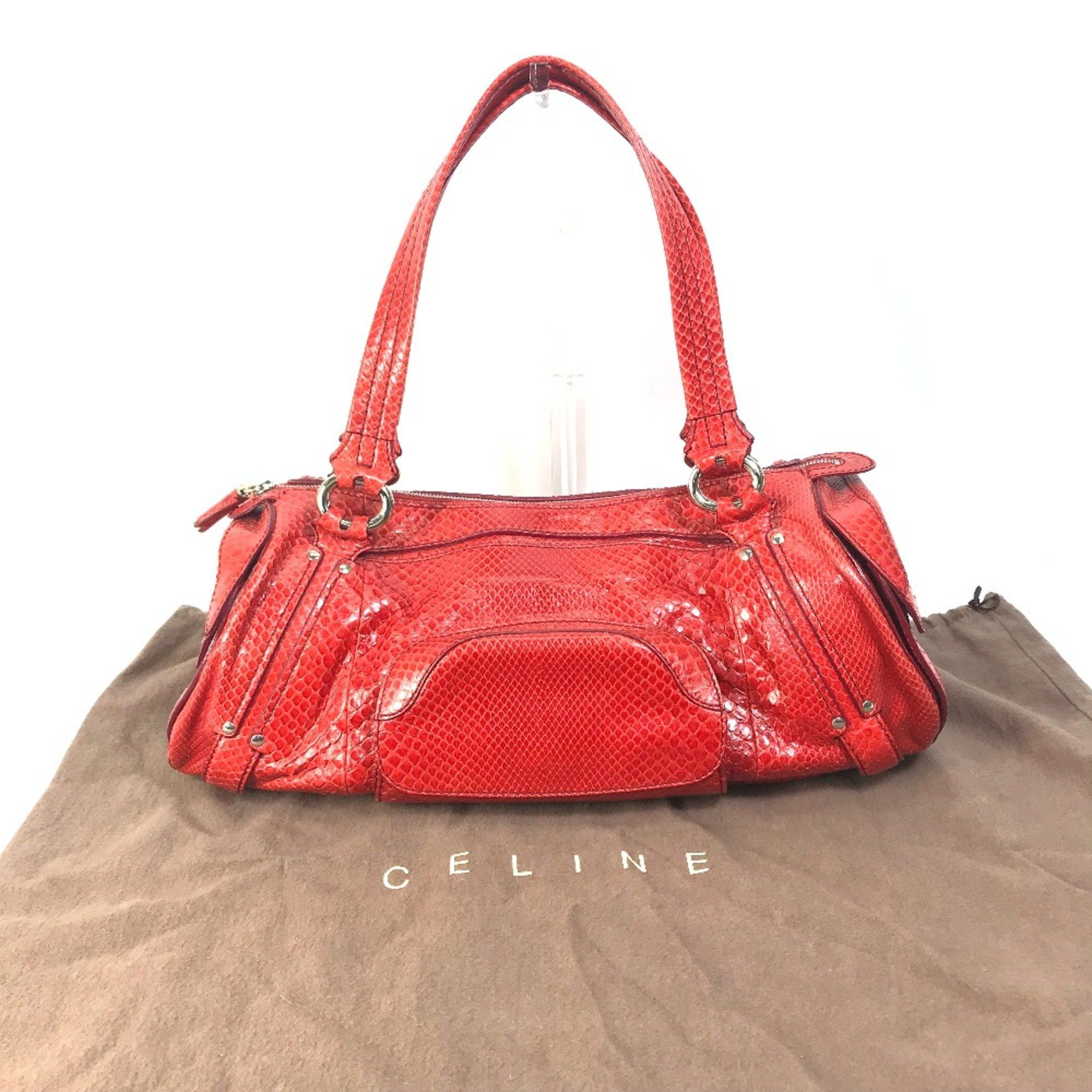 Celine CELINE vintage Shoulder Bag Shoulder Bag Duffle Bag Red Size ONE SIZE - 16 Thumbnail