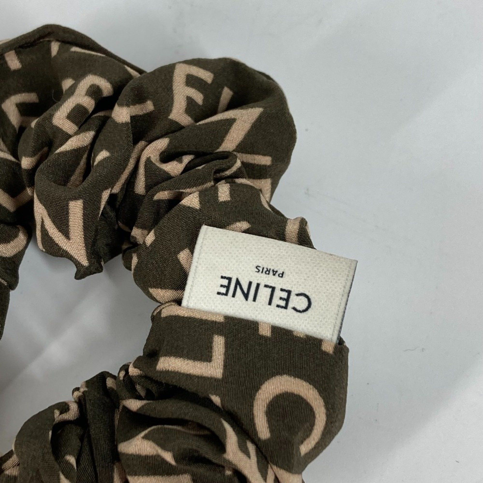 Celine CELINE Triomphe hair accessories hair rubber Shush khaki Size ONE SIZE - 7 Thumbnail
