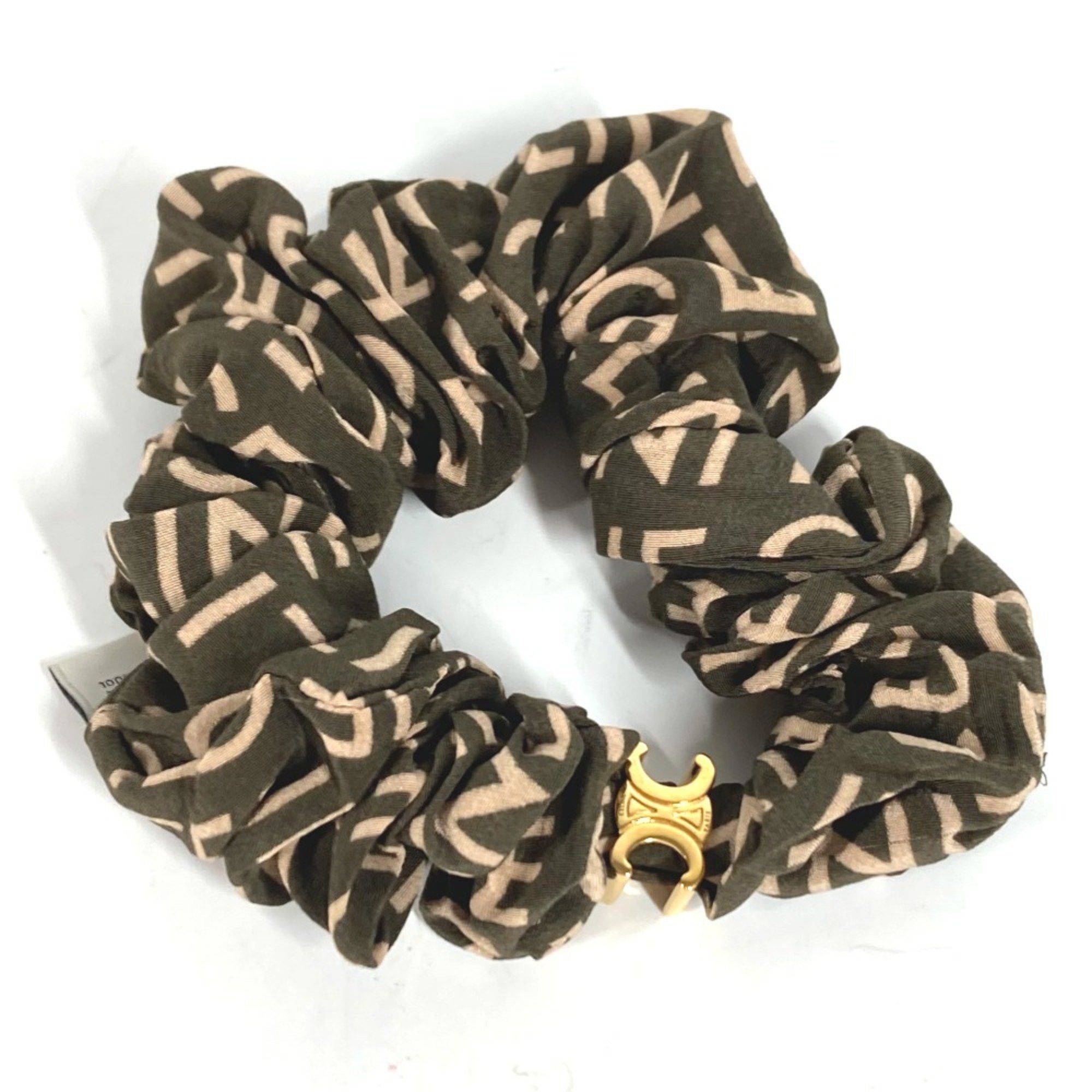 Celine CELINE Triomphe hair accessories hair rubber Shush khaki Size ONE SIZE - 2 Thumbnail