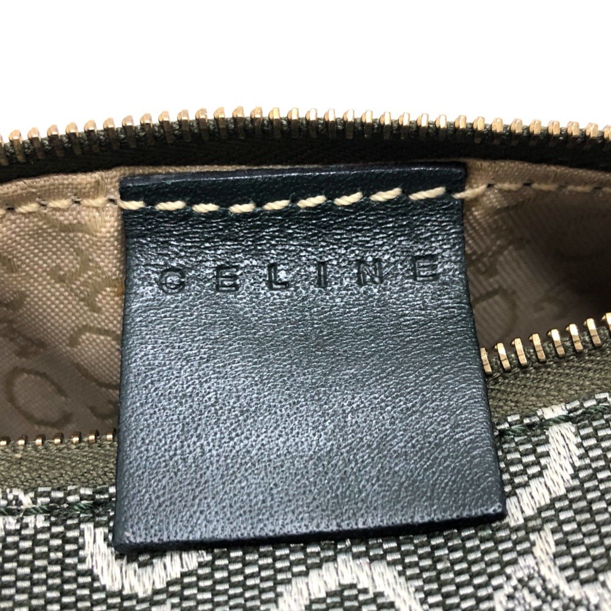 Celine CELINE C Macadam Cosmetics Pouch Vanity Bag Accessories Pouch khaki GoldHardware Size ONE SIZE - 10 Thumbnail