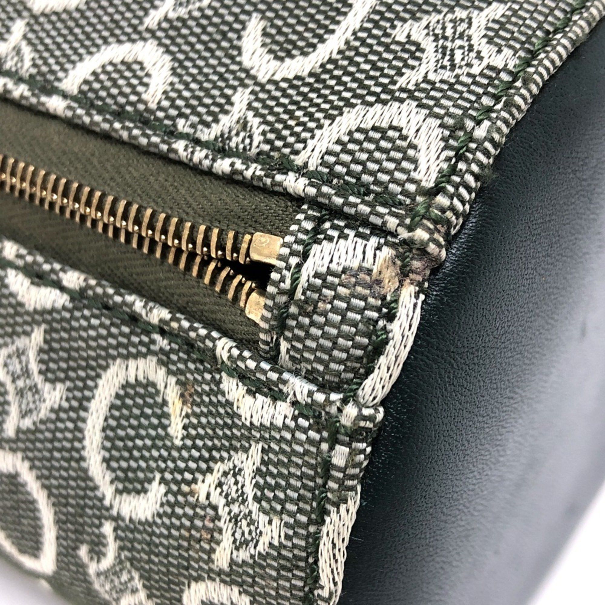 Celine CELINE C Macadam Cosmetics Pouch Vanity Bag Accessories Pouch khaki GoldHardware Size ONE SIZE - 6 Thumbnail