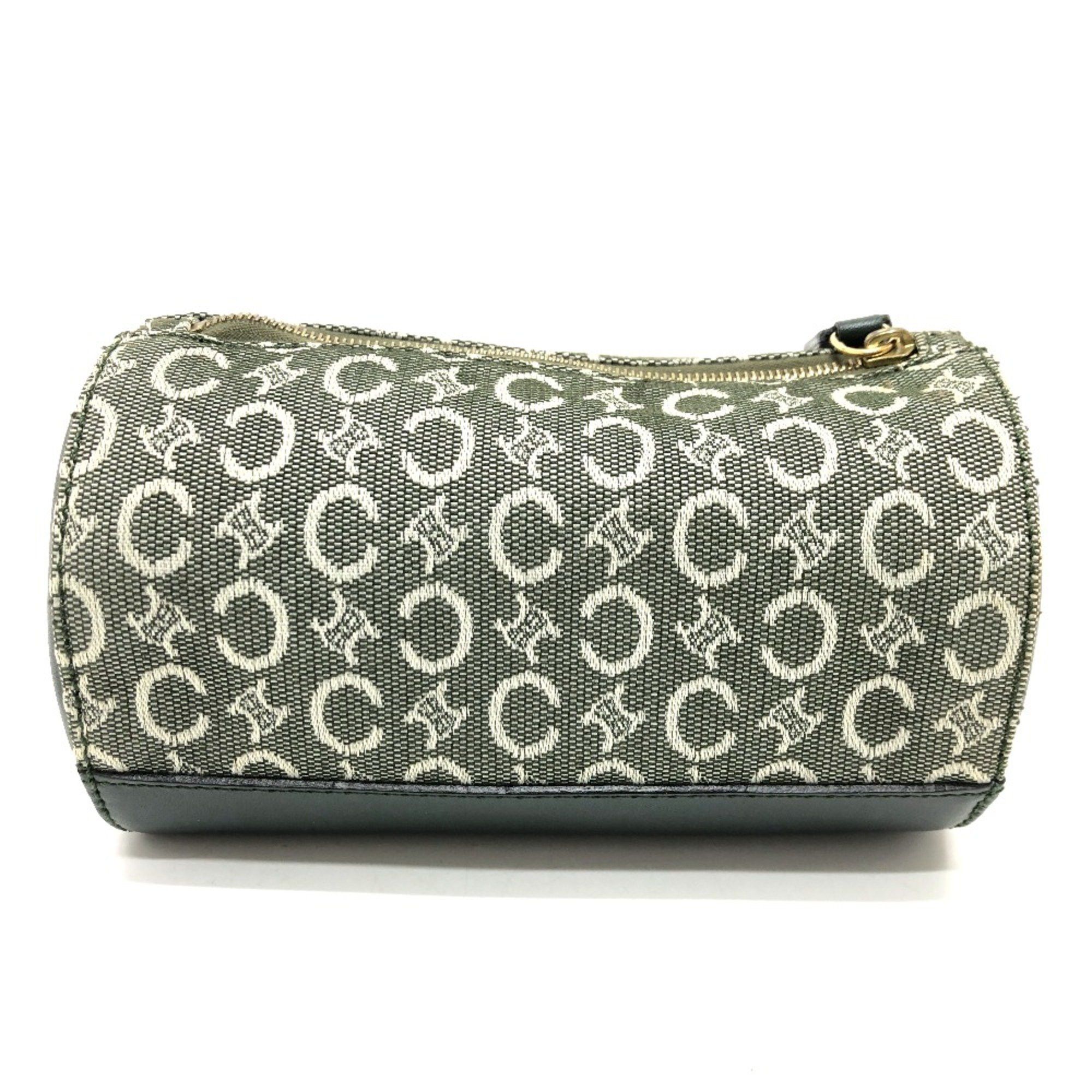 Celine CELINE C Macadam Cosmetics Pouch Vanity Bag Accessories Pouch khaki GoldHardware Size ONE SIZE - 2 Thumbnail