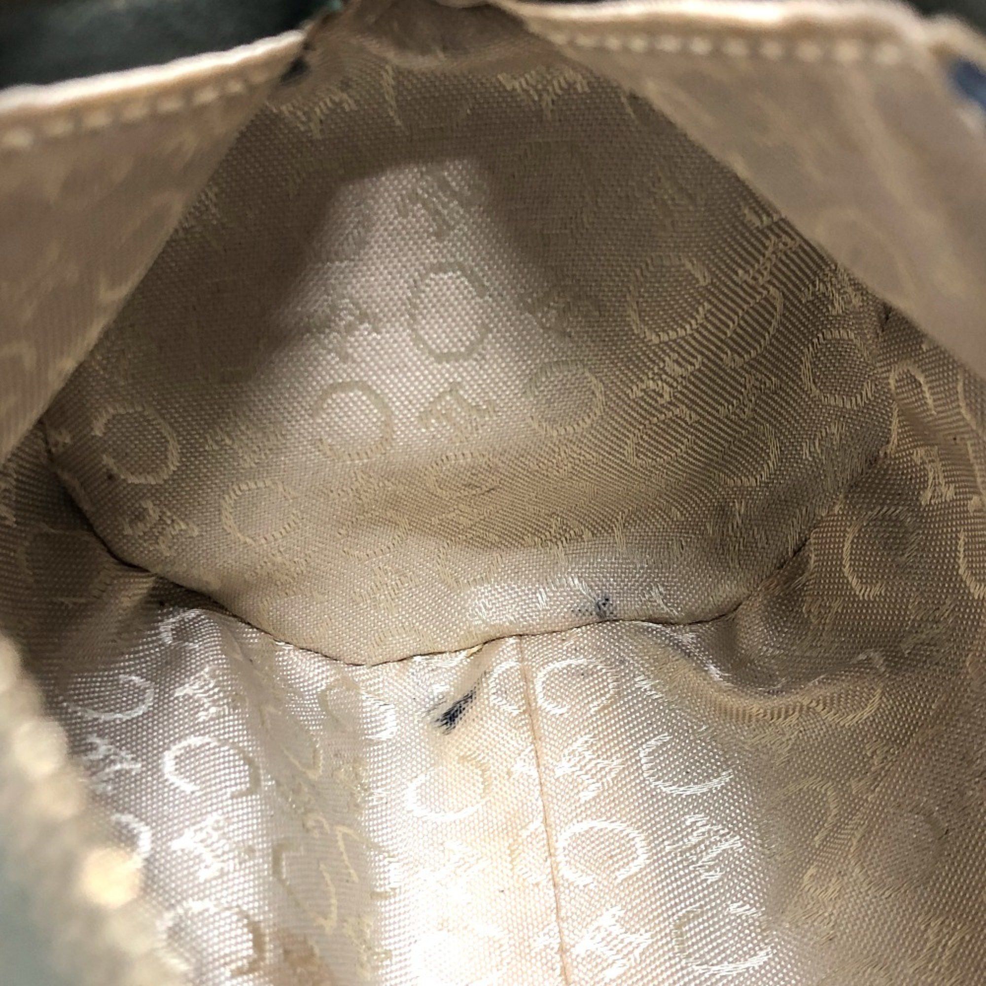 Celine CELINE C Macadam Cosmetics Pouch Vanity Bag Accessories Pouch khaki GoldHardware Size ONE SIZE - 9 Thumbnail