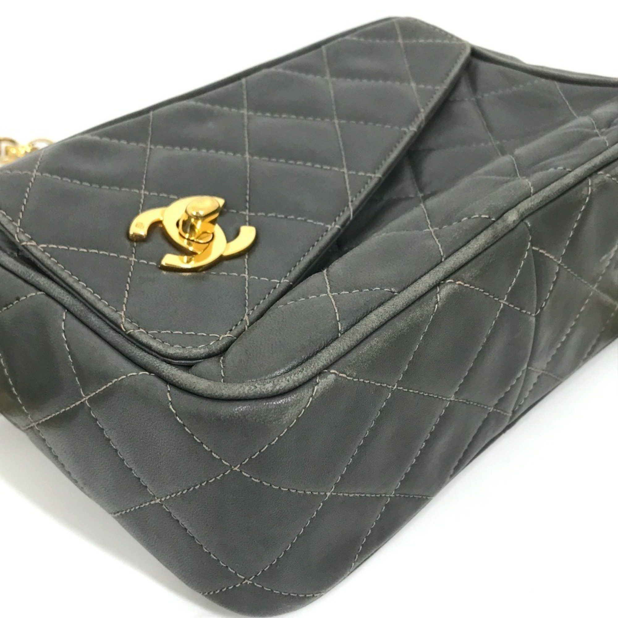 Chanel Chanel CC Mark Bag Single Chain Shoulder Bag Gray Based GoldHardware Size ONE SIZE - 7 Thumbnail