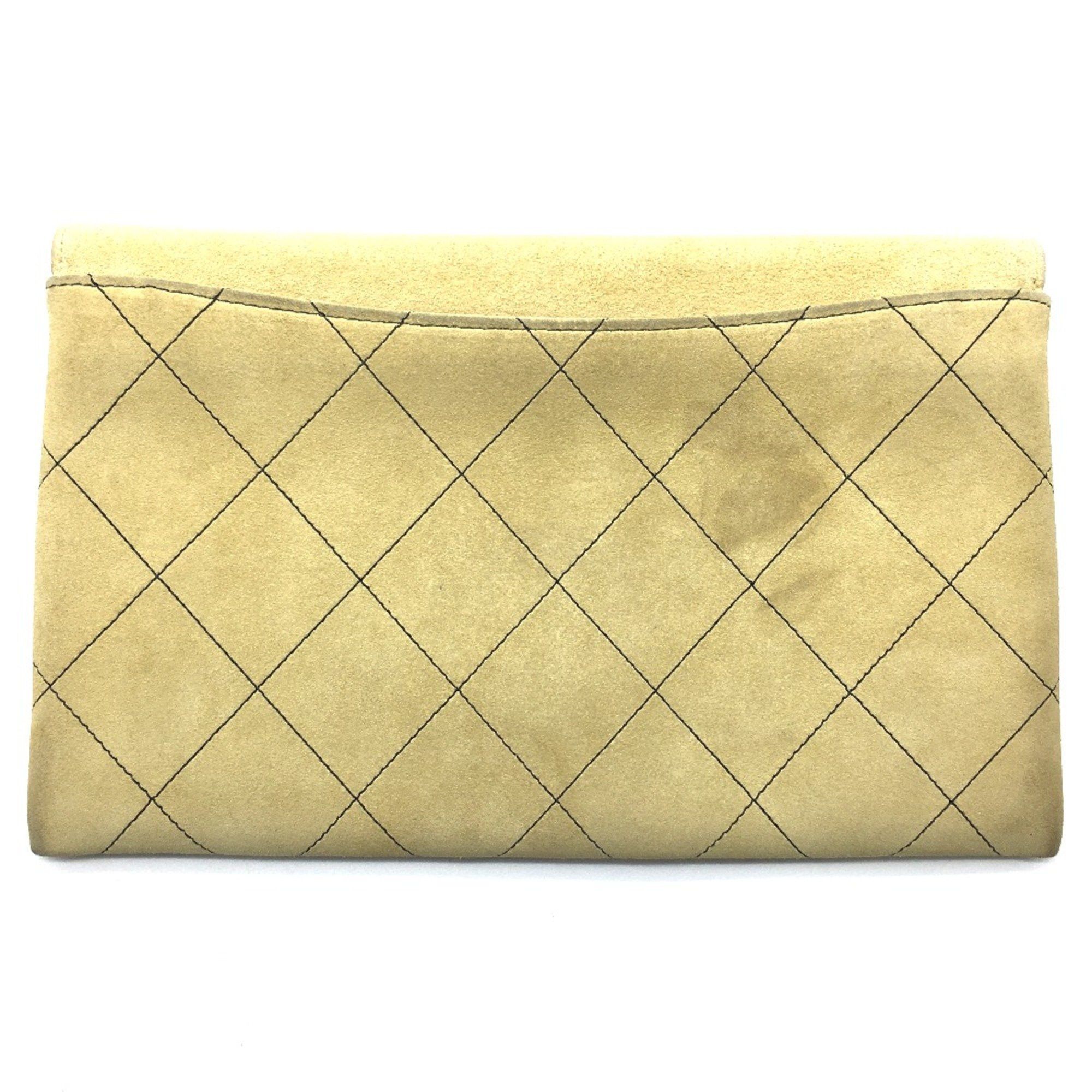 Chanel Chanel logo Bag Flap Single Chain Shoulder Bag Beige Beige x GoldHardware Size ONE SIZE - 2 Thumbnail