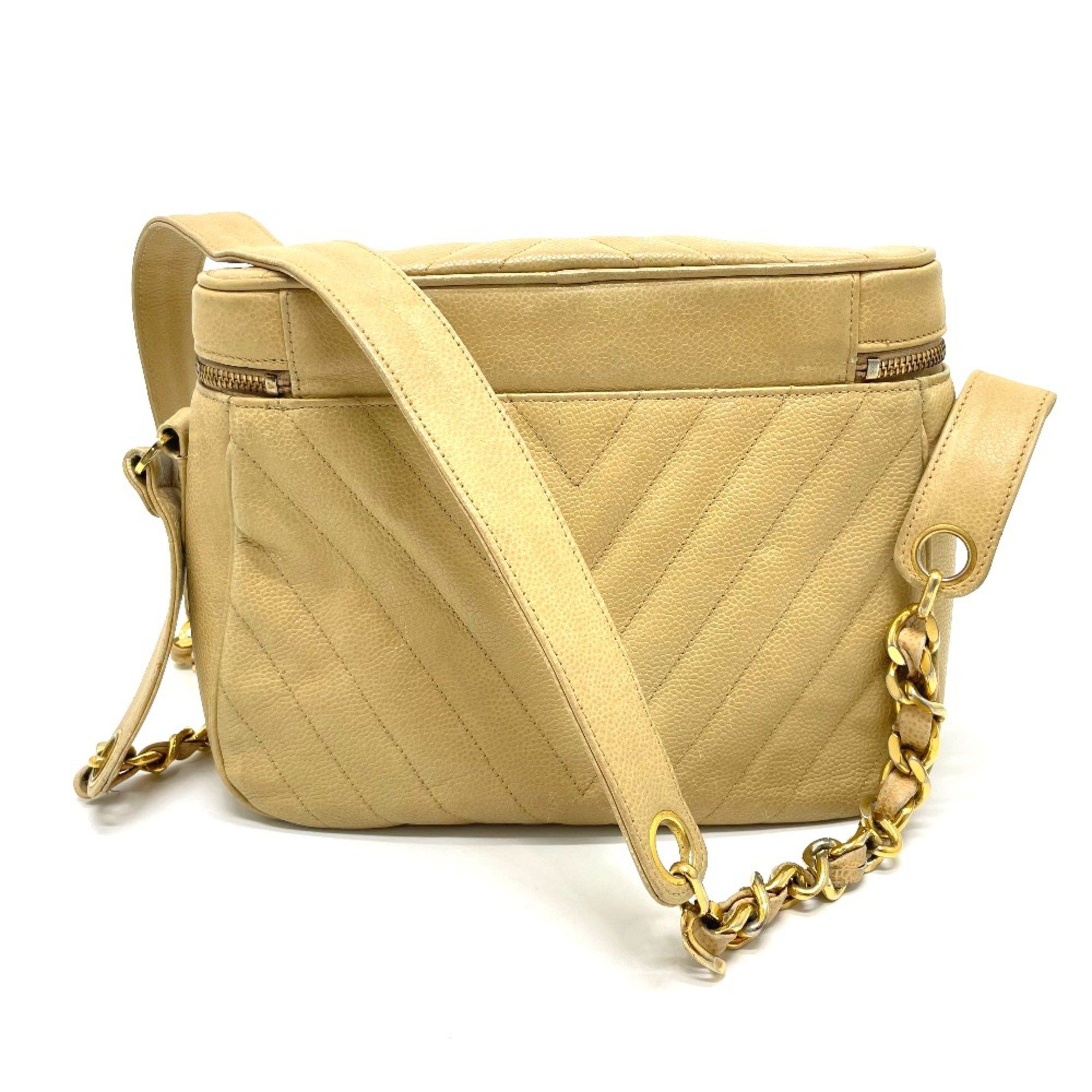 Chanel Chanel CC Coco Charm Bag Chain Shoulder Shoulder Bag Beige GoldHardware Size ONE SIZE - 2 Thumbnail