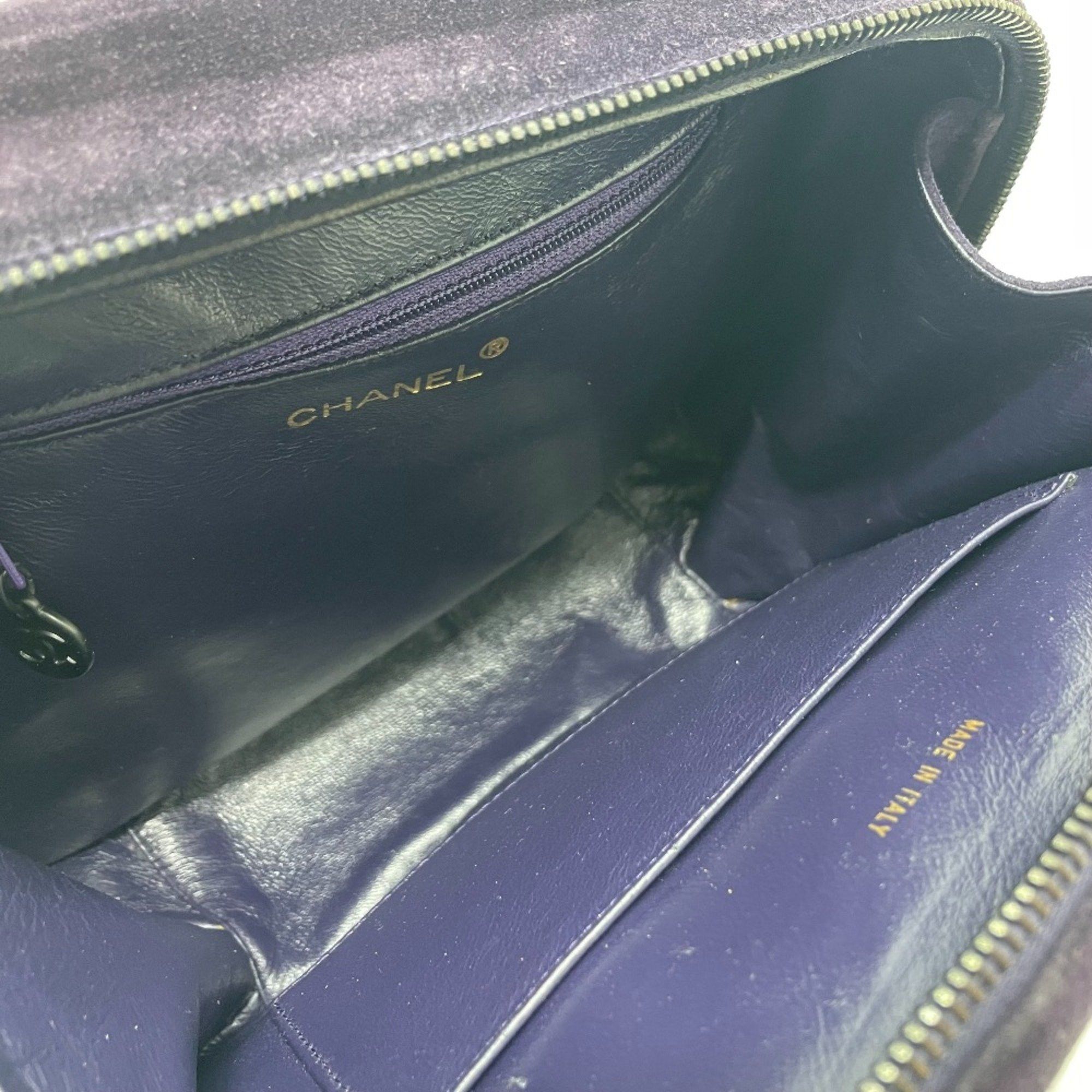Chanel Chanel CC Mark bag fashion accessory handbag Hand Bag purple Size ONE SIZE - 8 Thumbnail