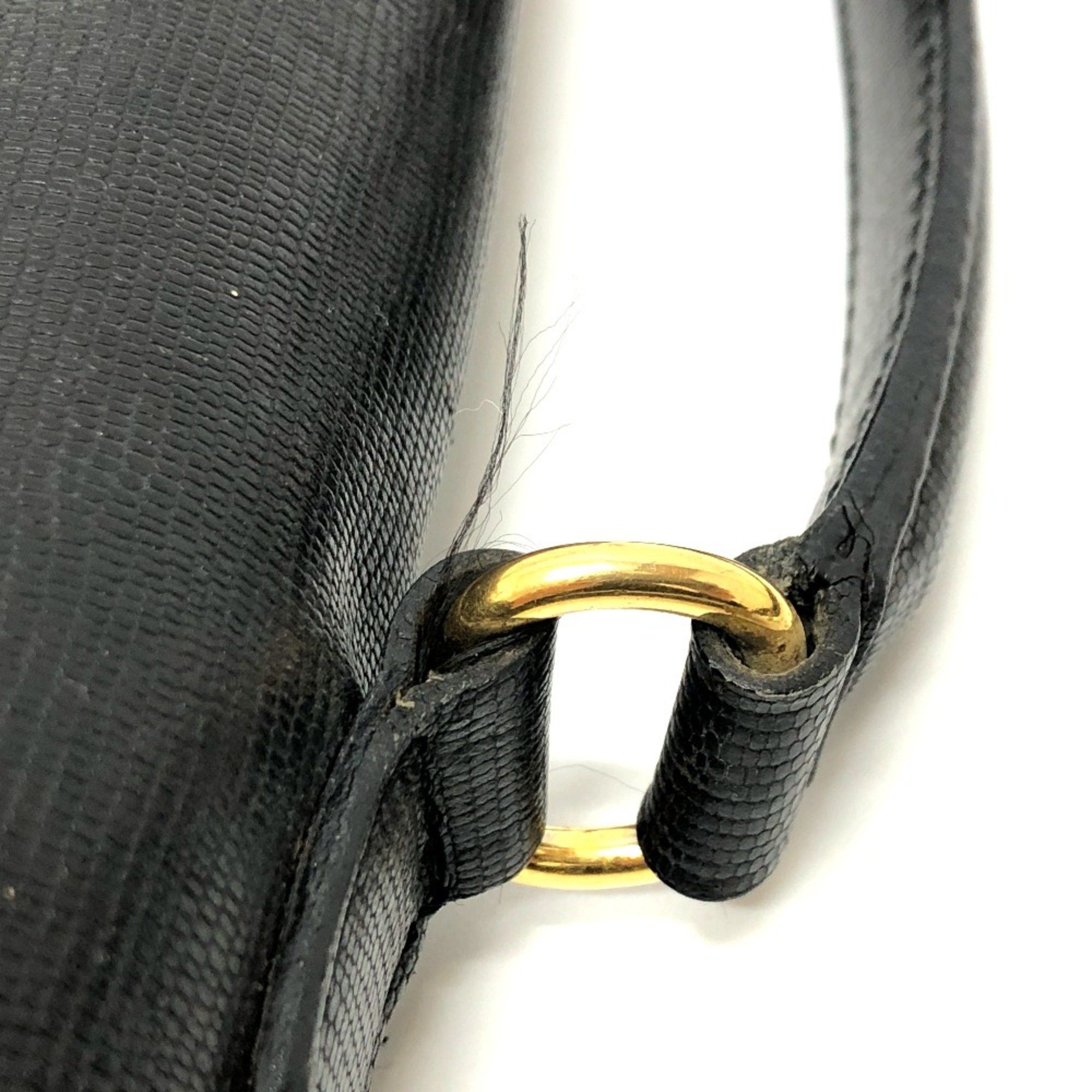 Celine CELINE Double pocket 2WAY bag Shoulder Bag Black GoldHardware Size ONE SIZE - 7 Thumbnail