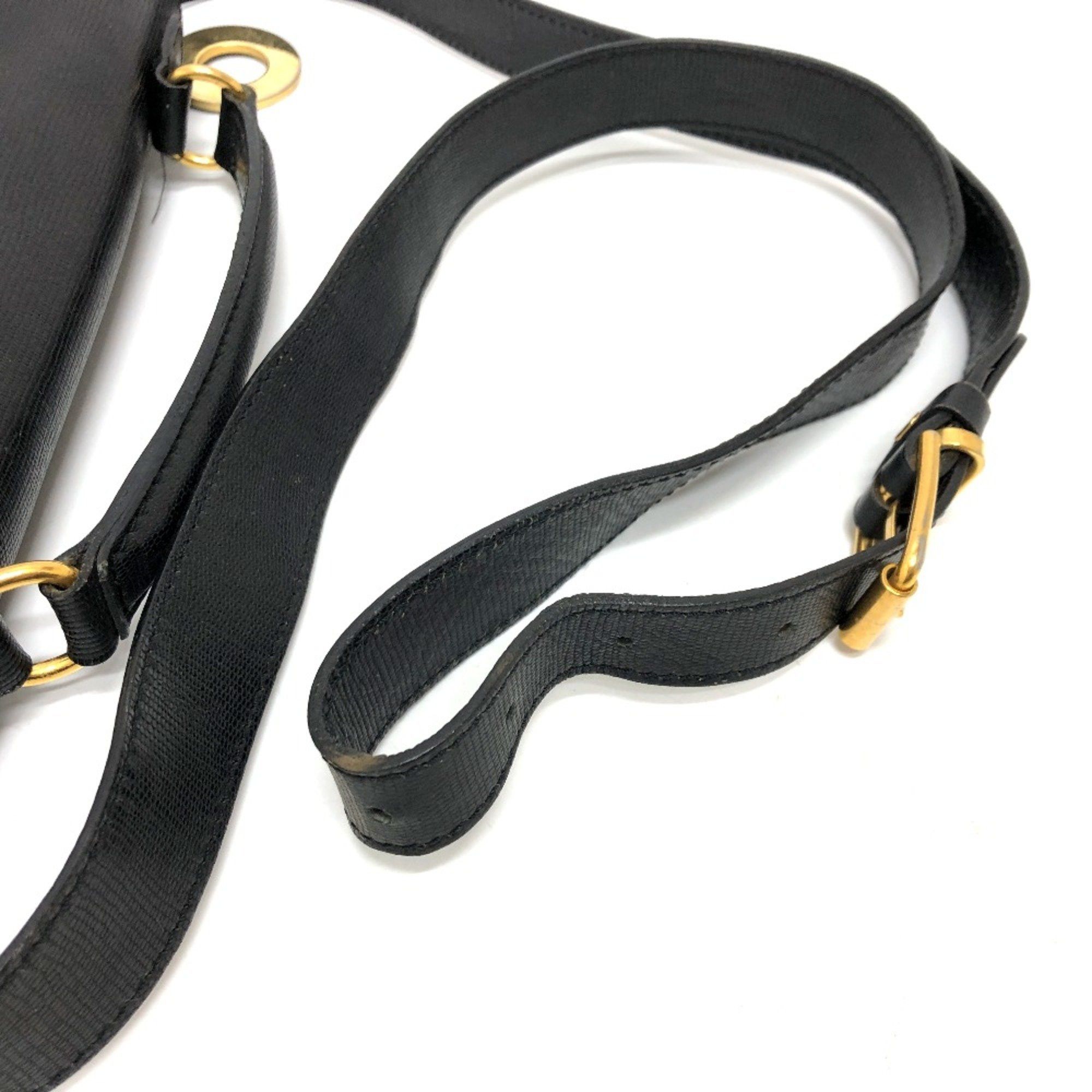 Celine CELINE Double pocket 2WAY bag Shoulder Bag Black GoldHardware Size ONE SIZE - 11 Thumbnail