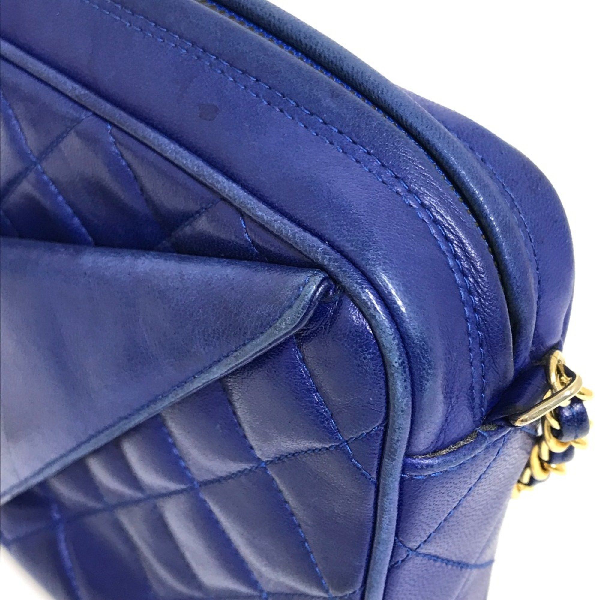 Chanel Chanel CC Mark CC bag shawl Shoulder Bag blue GoldHardware Size ONE SIZE - 8 Thumbnail