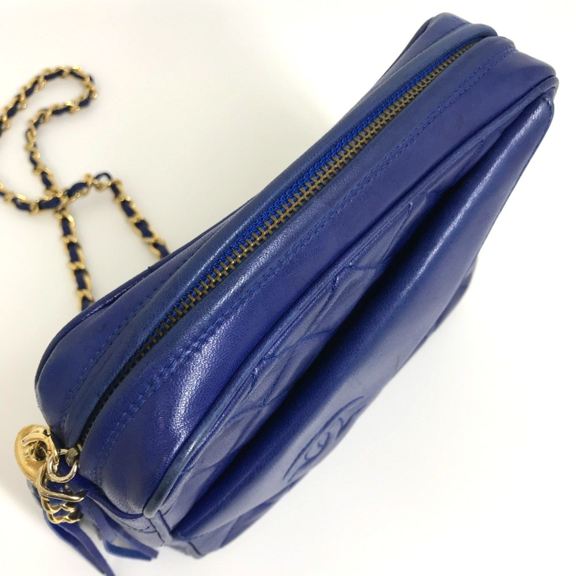 Chanel Chanel CC Mark CC bag shawl Shoulder Bag blue GoldHardware Size ONE SIZE - 5 Thumbnail