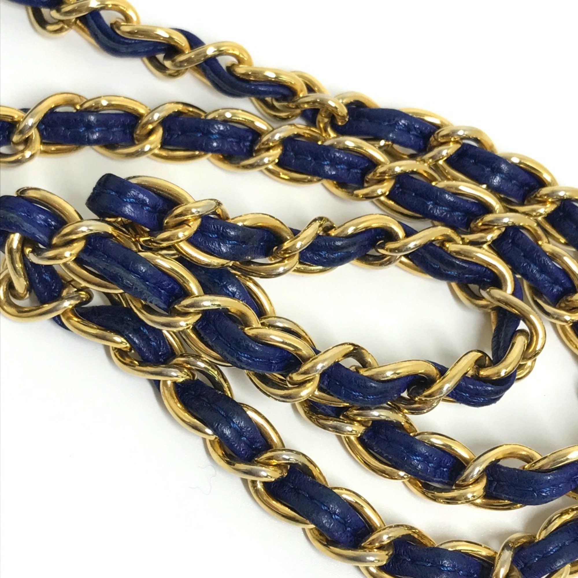 Chanel Chanel CC Mark CC bag shawl Shoulder Bag blue GoldHardware Size ONE SIZE - 15 Thumbnail