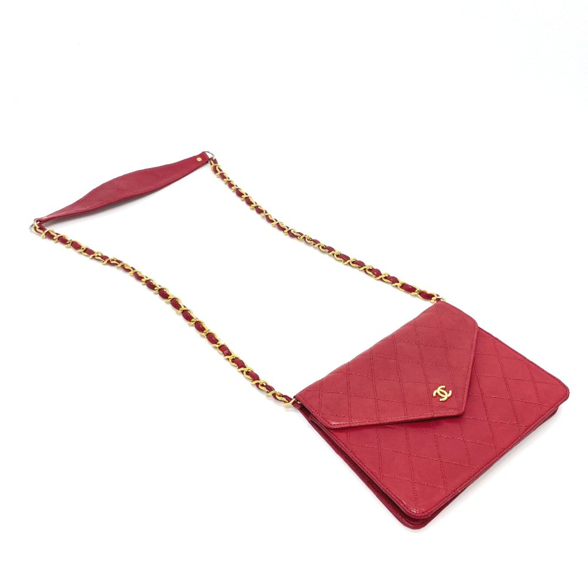Chanel Chanel Bicolole Bag Chain Shoulder Shoulder Bag Red x GoldHardware Size ONE SIZE - 11 Thumbnail