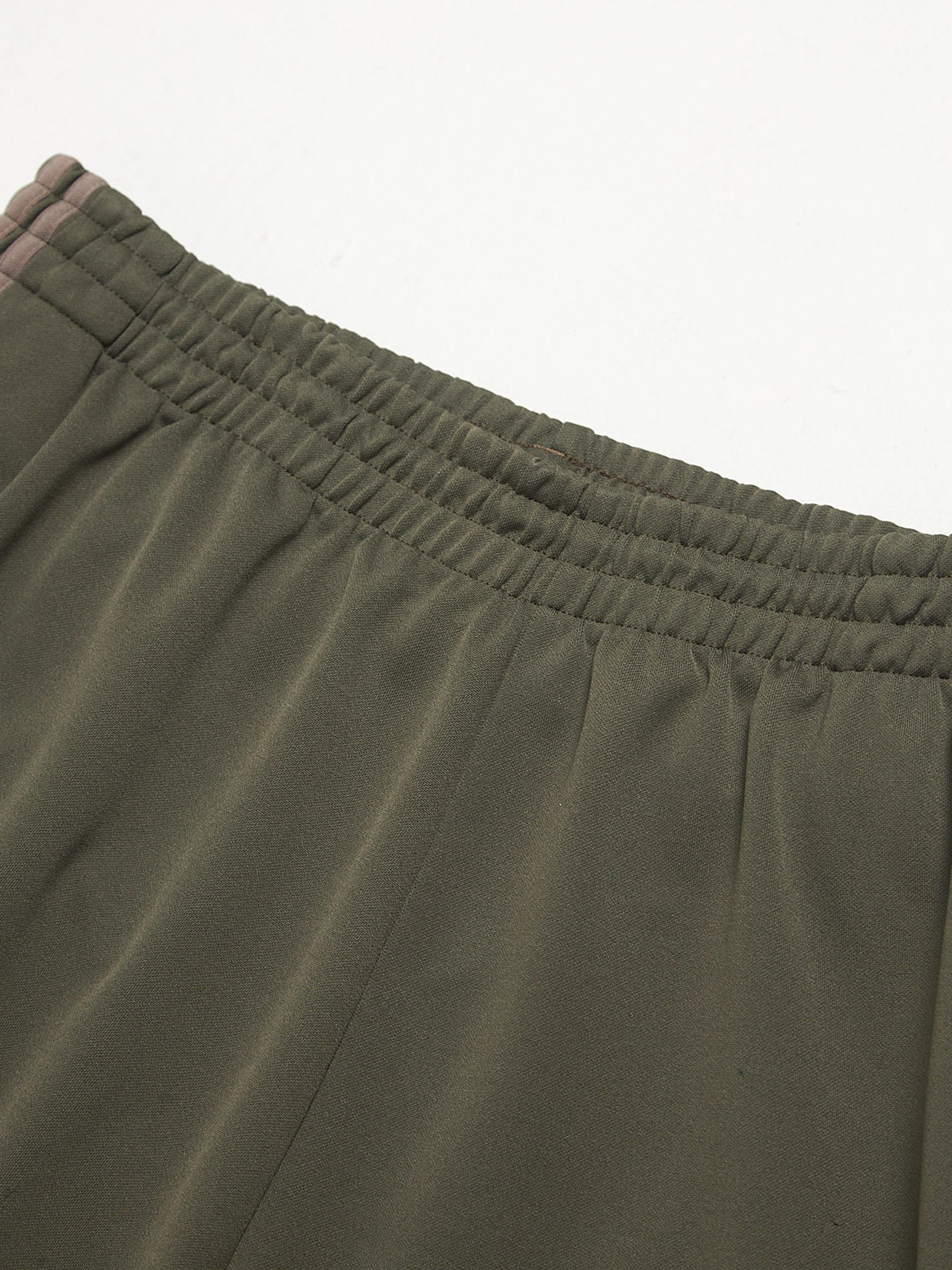 Adidas Khaki Calabasas Logo Printed Side Striped Polyester Pants Size US 36 / EU 52 - 3 Thumbnail