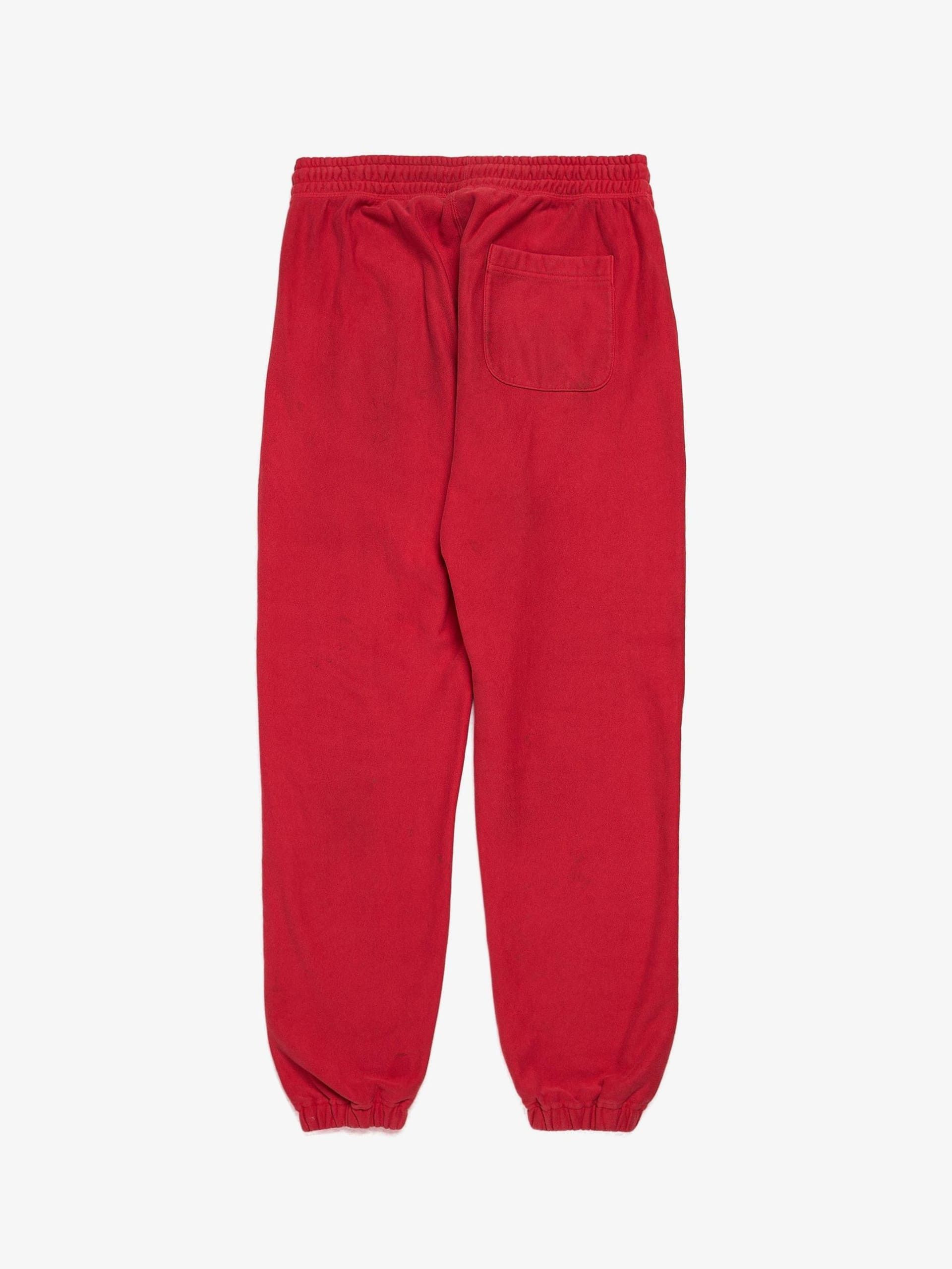 Saint Michael Red Logo Printed Laced Cotton Pants Size US 34 / EU 50 - 2 Thumbnail