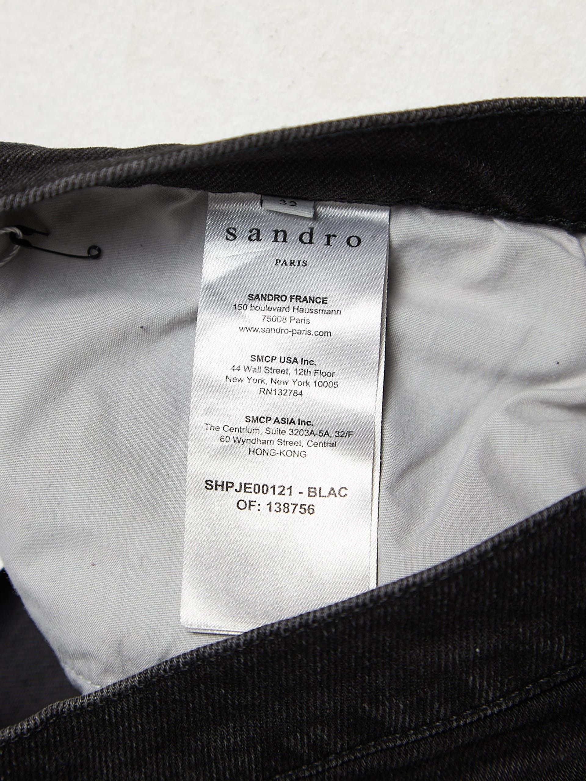 Sandro Black Buttoned Cotton Jeans Size US 32 / EU 48 - 4 Thumbnail