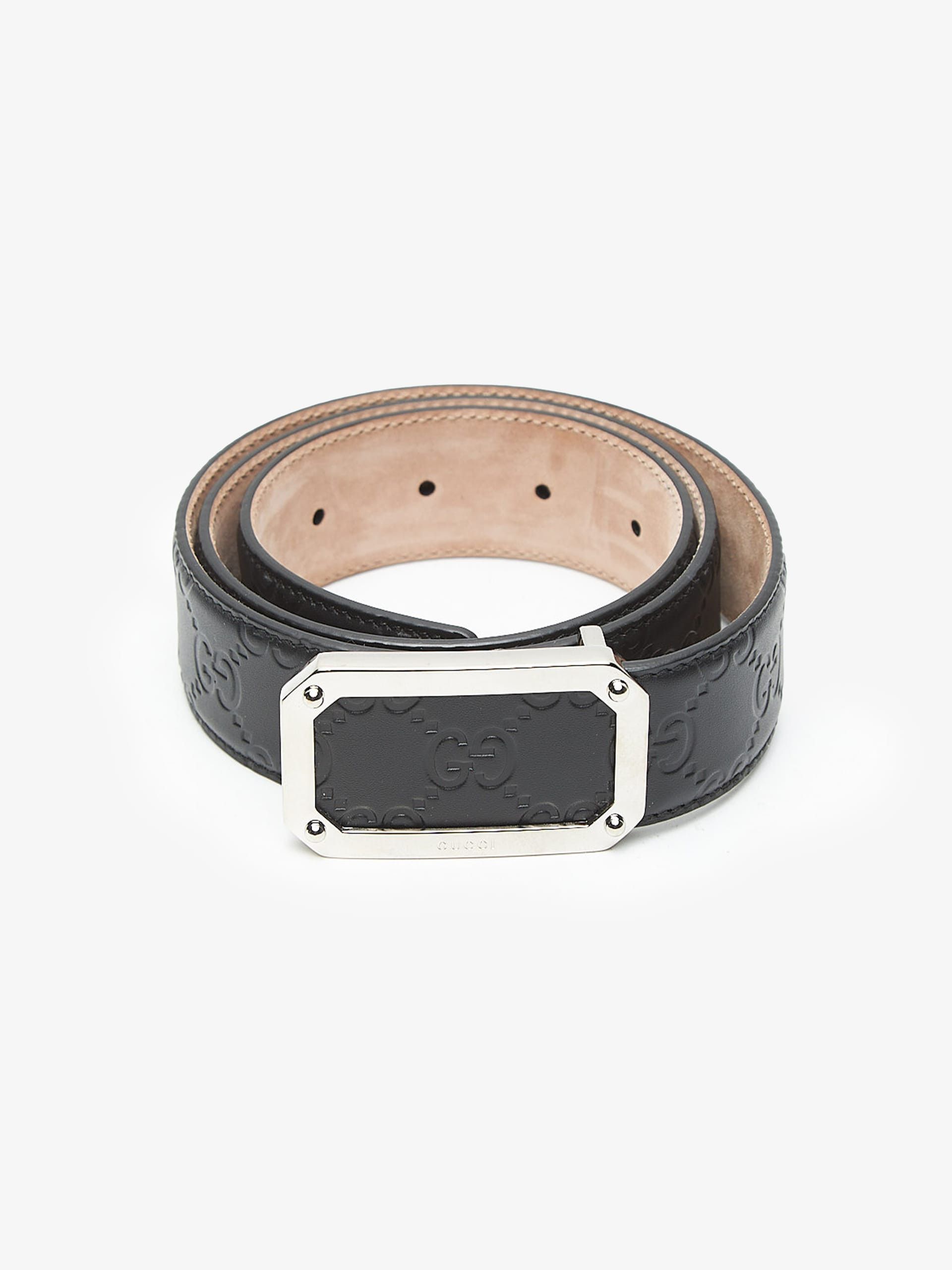 Gucci Black Multi-Logo Belt Size ONE SIZE - 2 Thumbnail