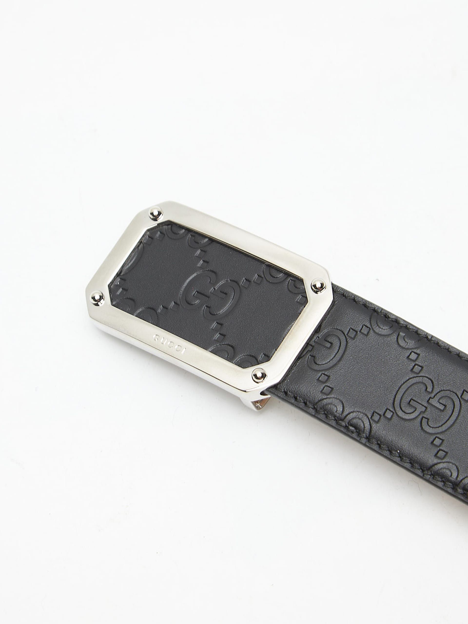 Gucci Black Multi-Logo Belt Size ONE SIZE - 3 Thumbnail