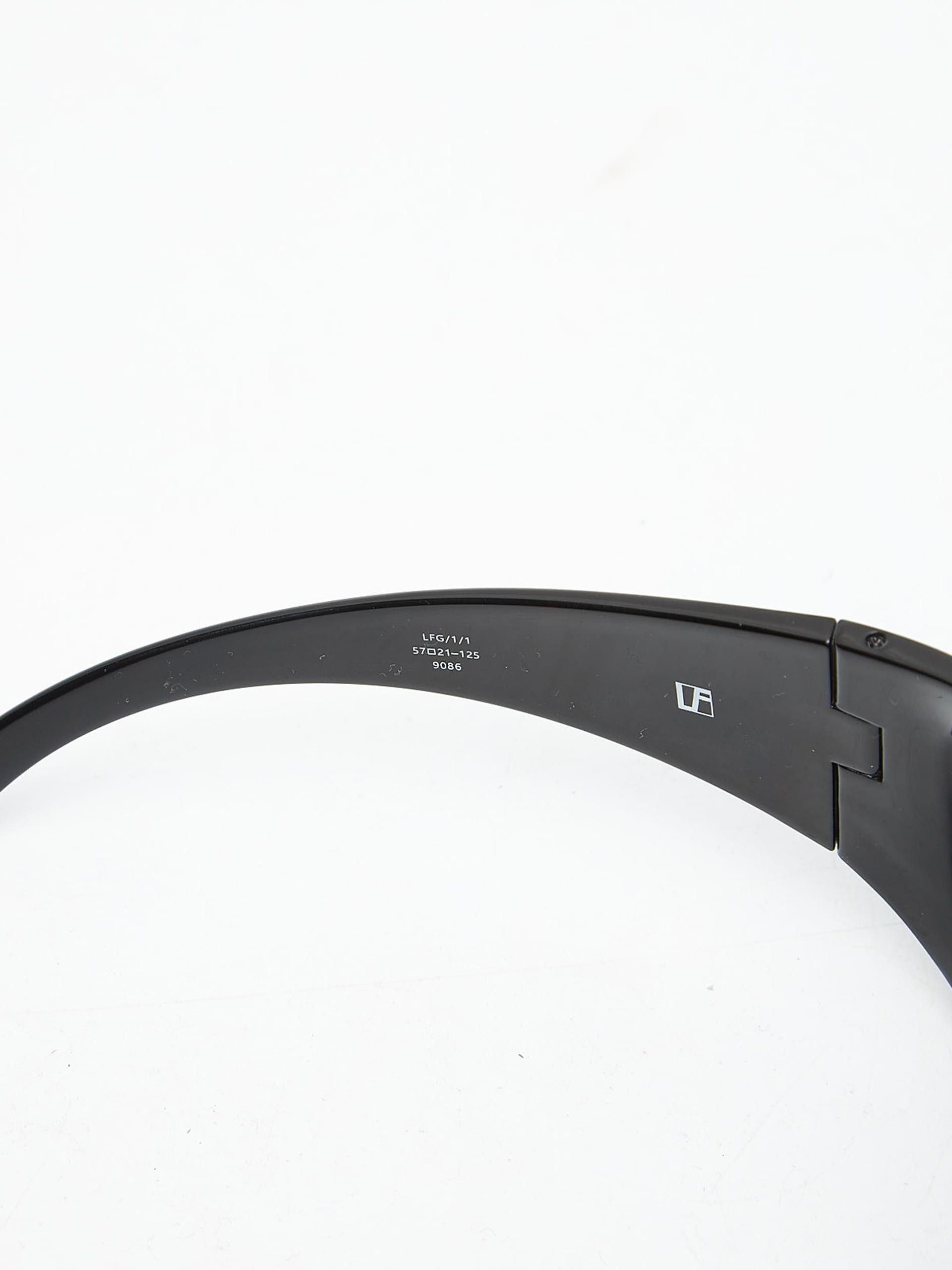 Linda Farrow Black Mask Sunglasses Size ONE SIZE - 5 Thumbnail