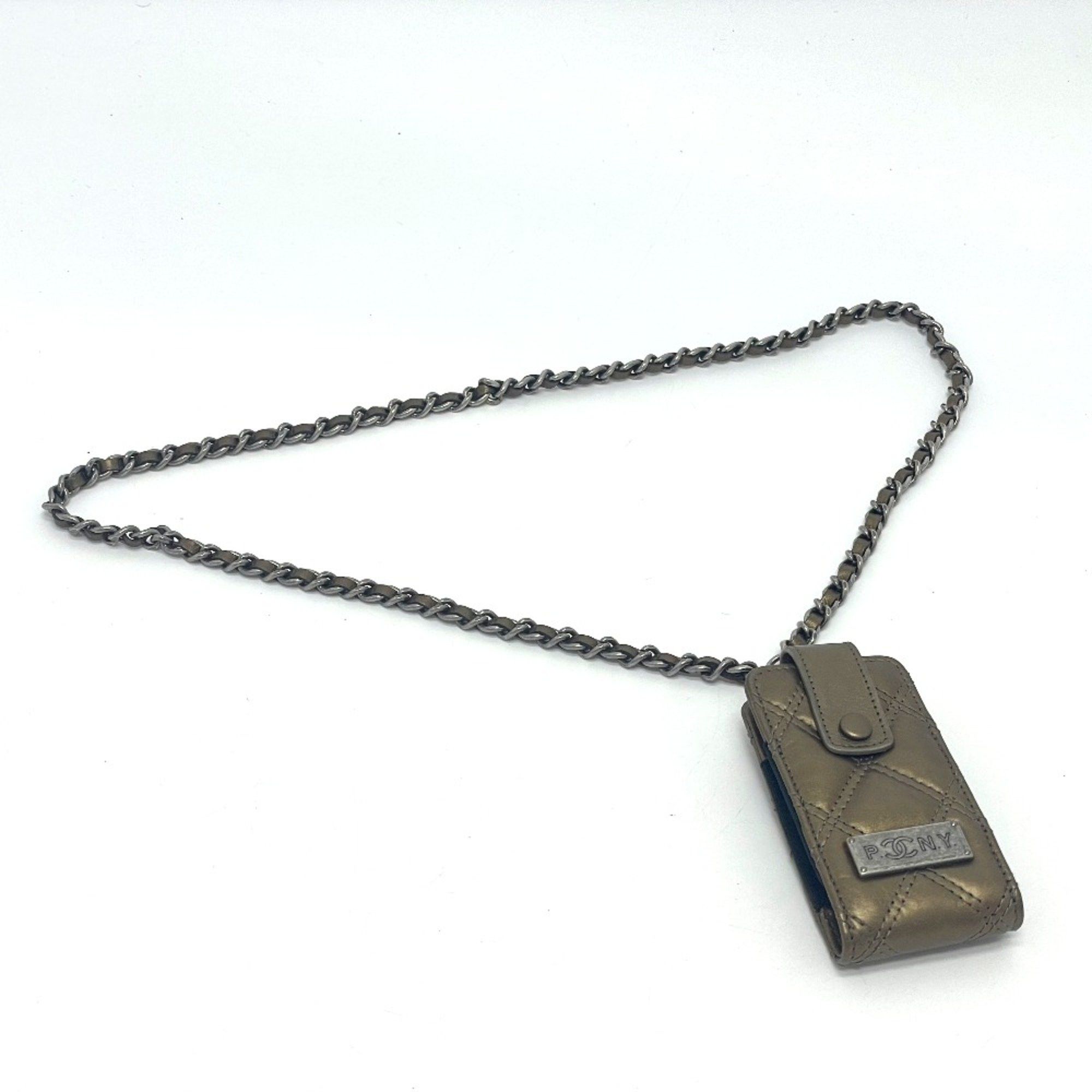 Chanel Chanel A32475 06A Matelasse Multi case mini Chain Shoulder Bag Gold x SilverHardware Size ONE SIZE - 3 Thumbnail