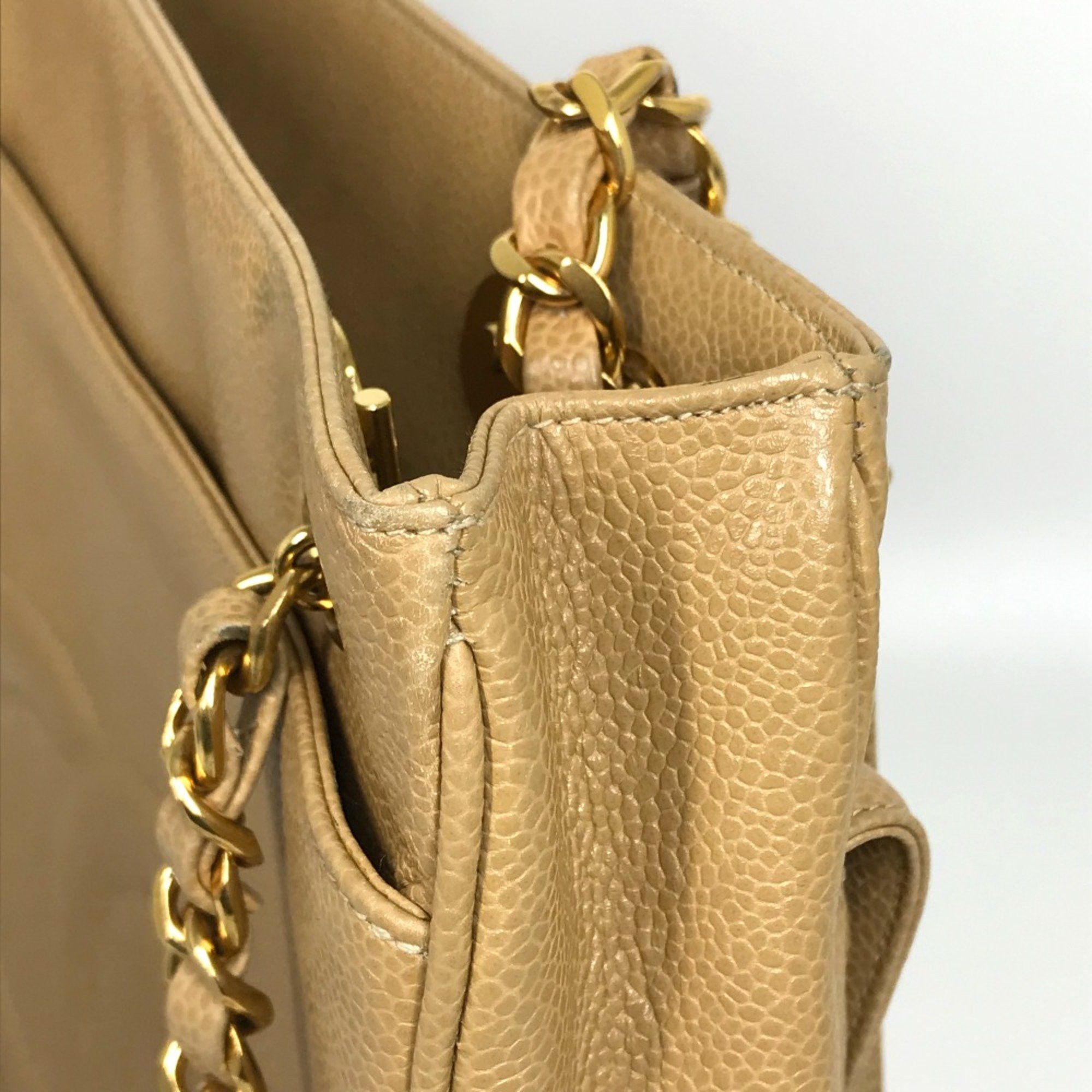 Chanel Chanel CC Mark bag shawl Shoulder Bag Beige GoldHardware Size ONE SIZE - 12 Thumbnail