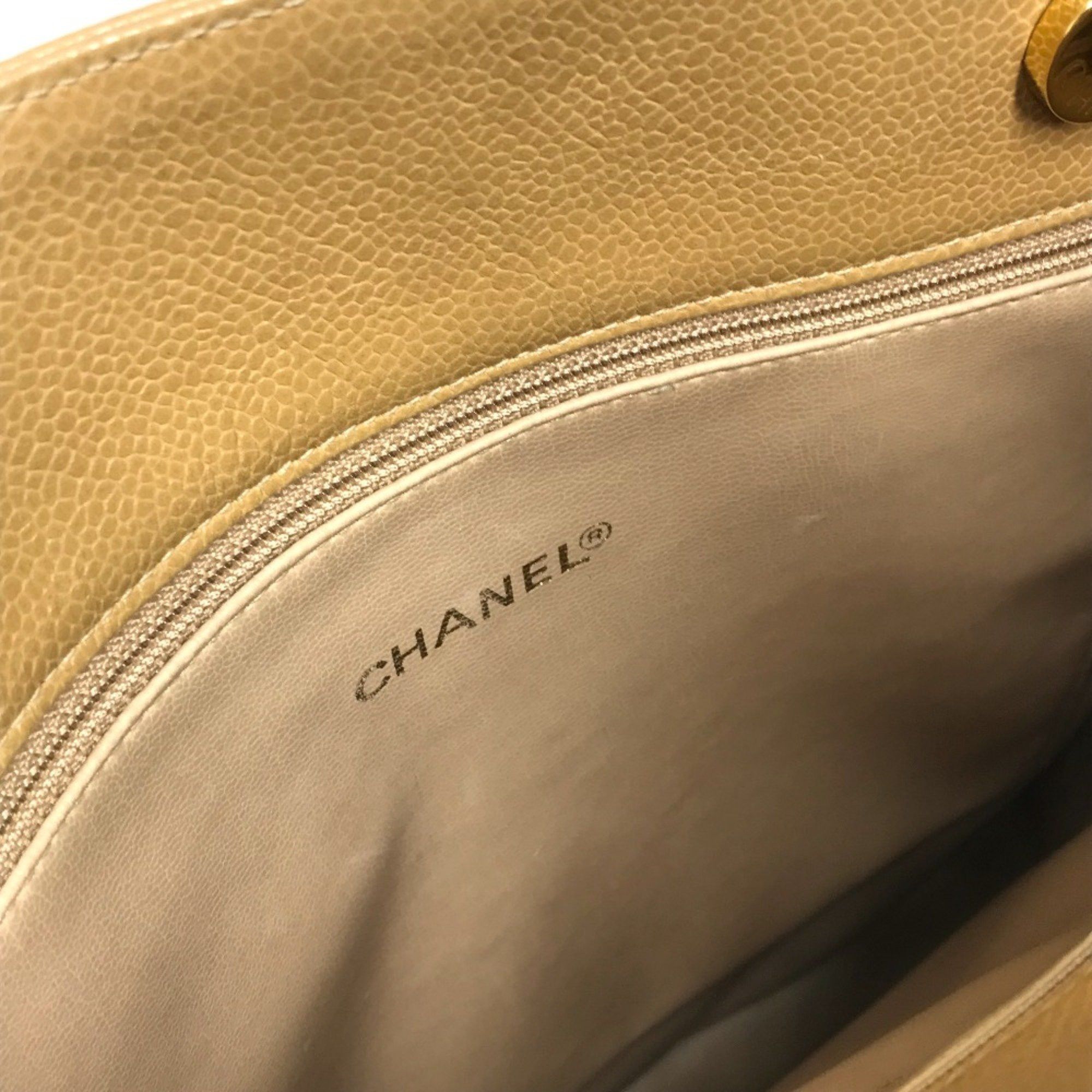 Chanel Chanel CC Mark bag shawl Shoulder Bag Beige GoldHardware Size ONE SIZE - 15 Thumbnail