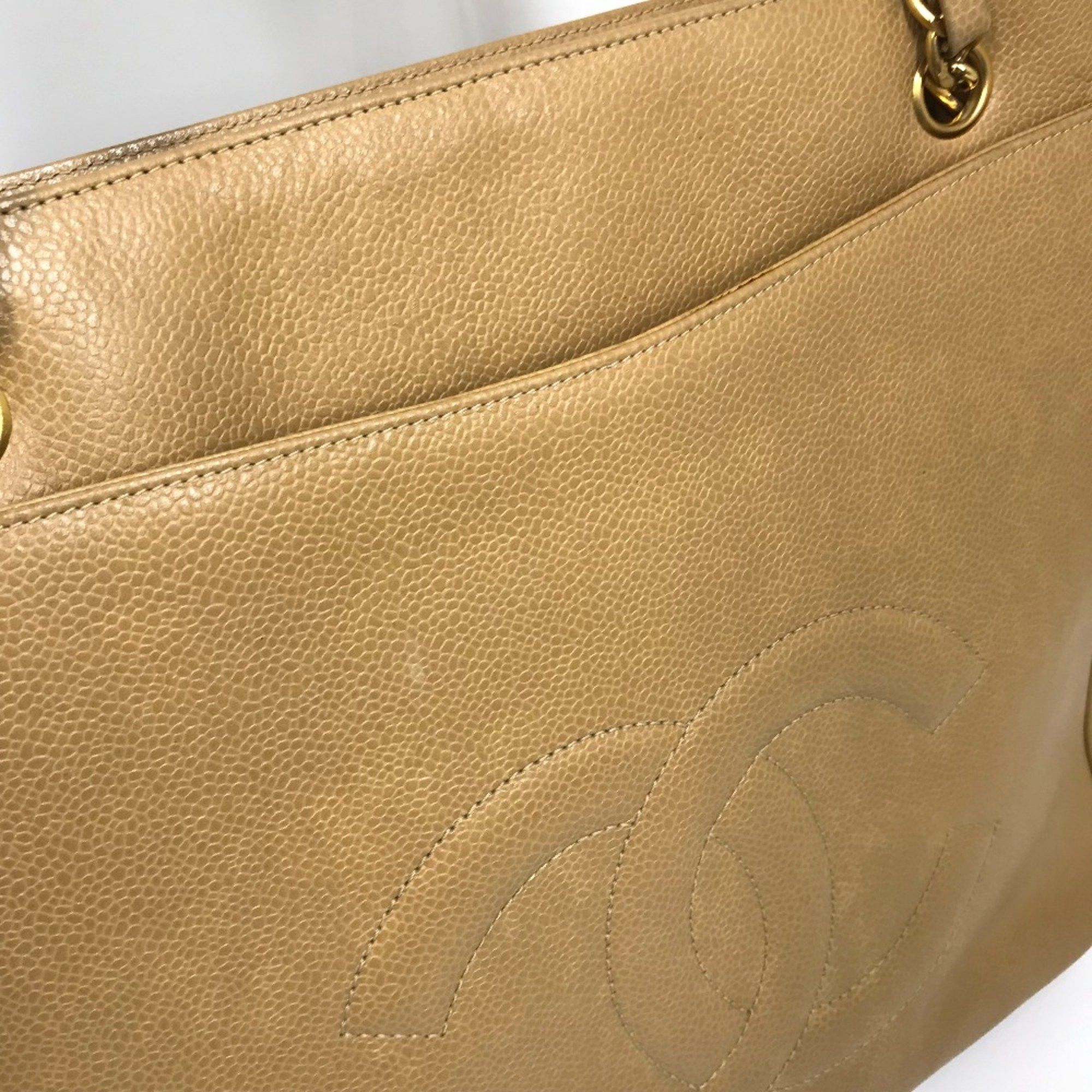Chanel Chanel CC Mark bag shawl Shoulder Bag Beige GoldHardware Size ONE SIZE - 8 Thumbnail