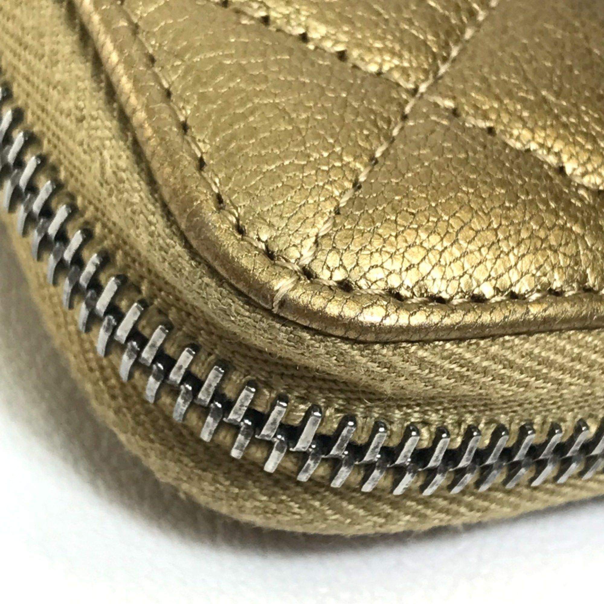 Chanel Chanel Gradation Zip Around Long Wallet Gold x Brown Size ONE SIZE - 7 Thumbnail