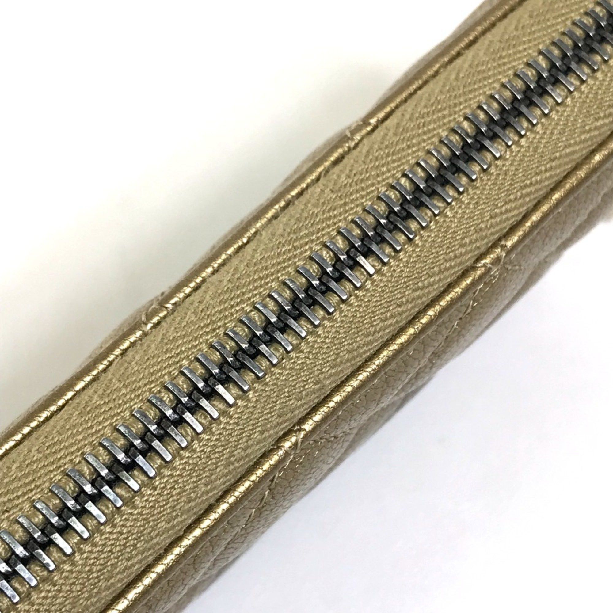 Chanel Chanel Gradation Zip Around Long Wallet Gold x Brown Size ONE SIZE - 8 Thumbnail
