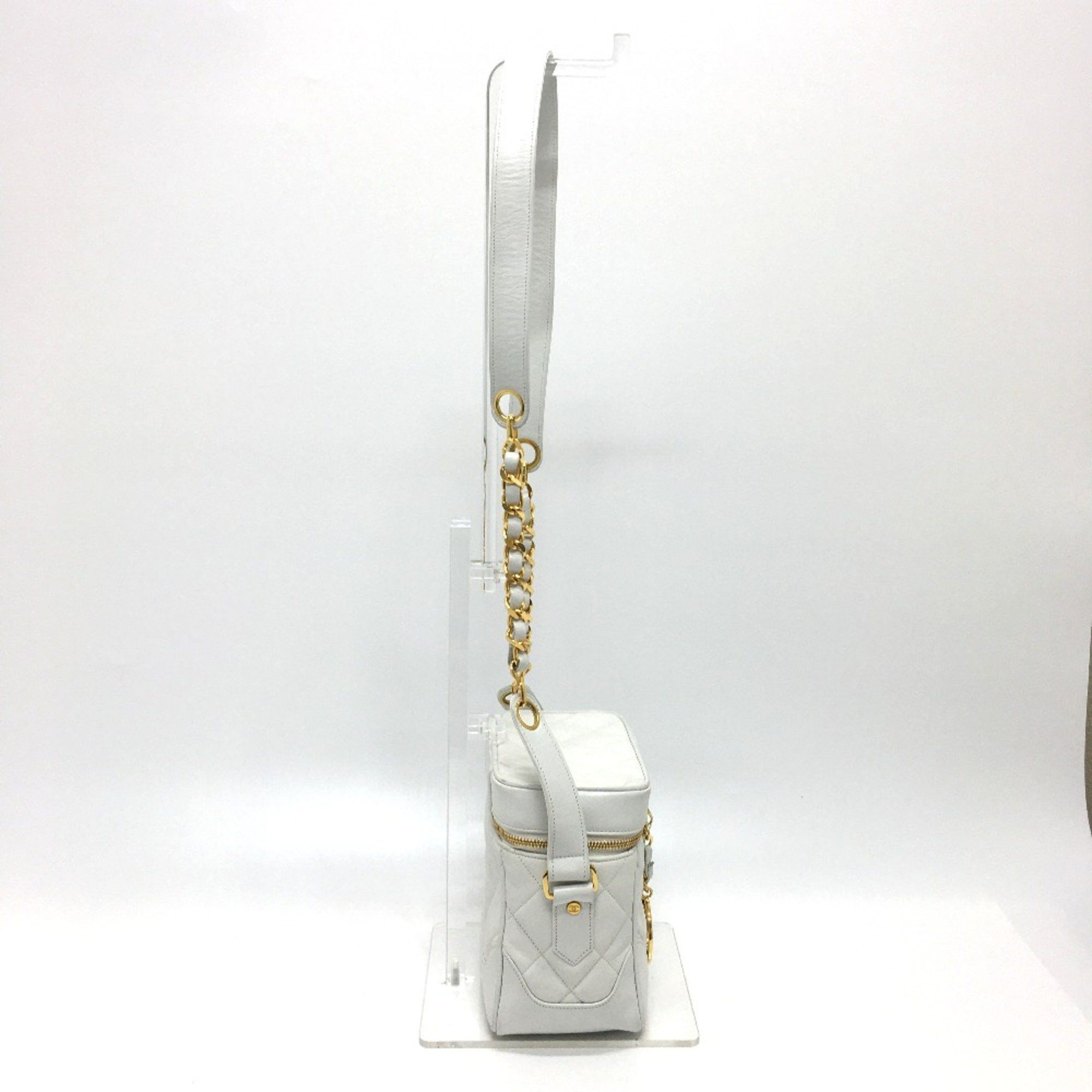Chanel Chanel CC Mark Vanity Shoulder Bag White GoldHardware Size ONE SIZE - 3 Thumbnail