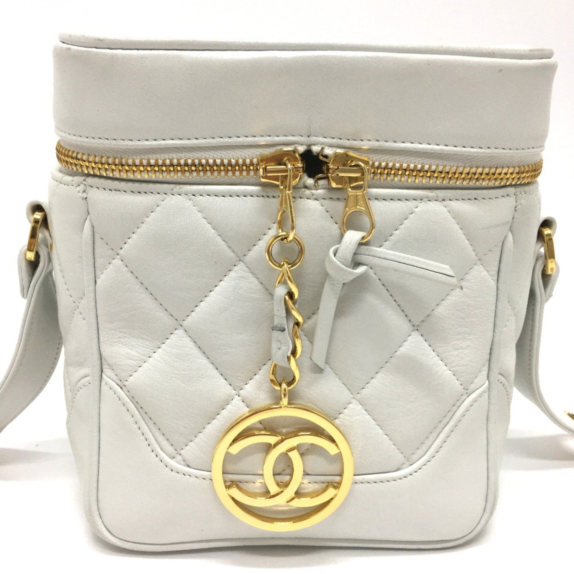 Chanel Chanel CC Mark Vanity Shoulder Bag White GoldHardware Size ONE SIZE - 4 Thumbnail