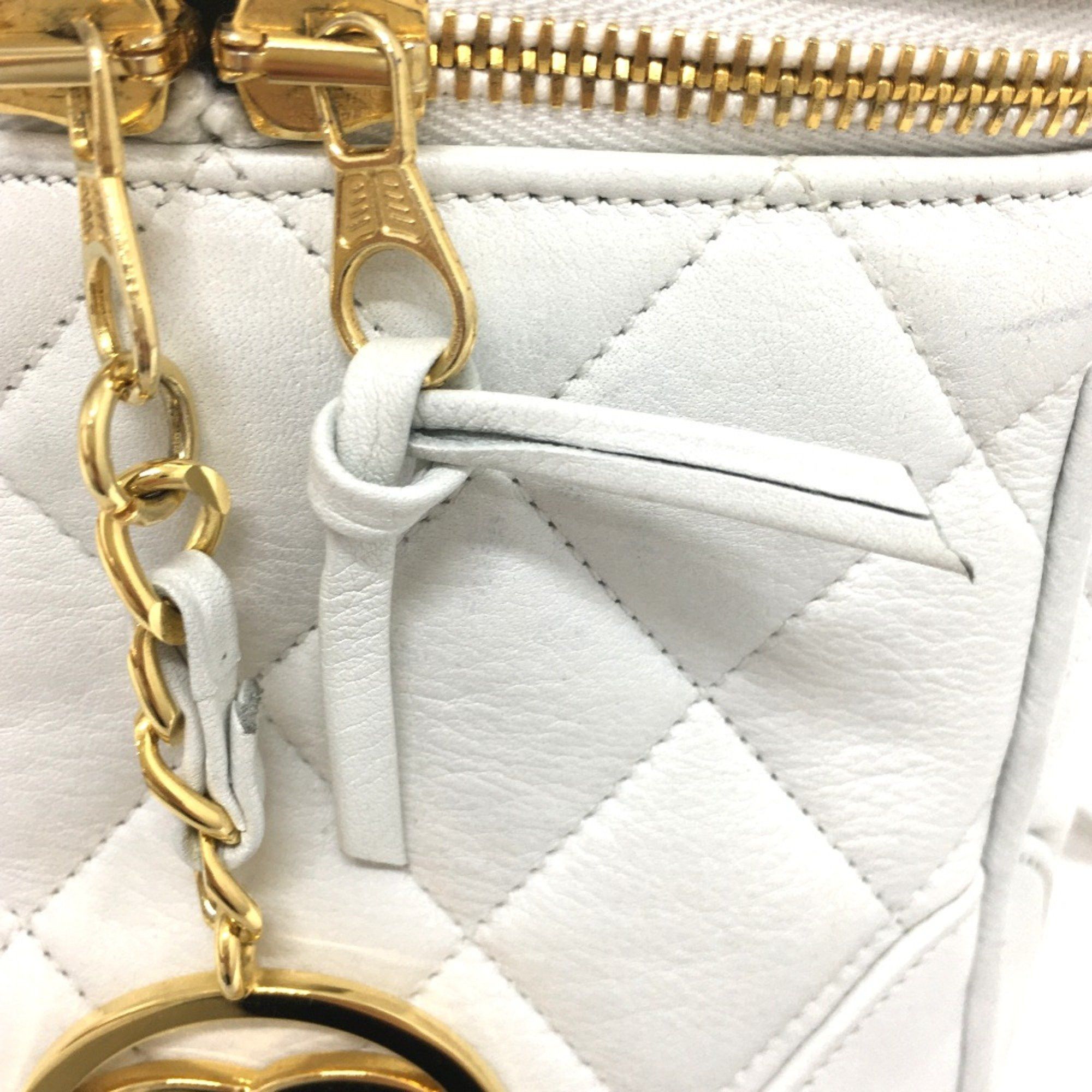 Chanel Chanel CC Mark Vanity Shoulder Bag White GoldHardware Size ONE SIZE - 14 Thumbnail