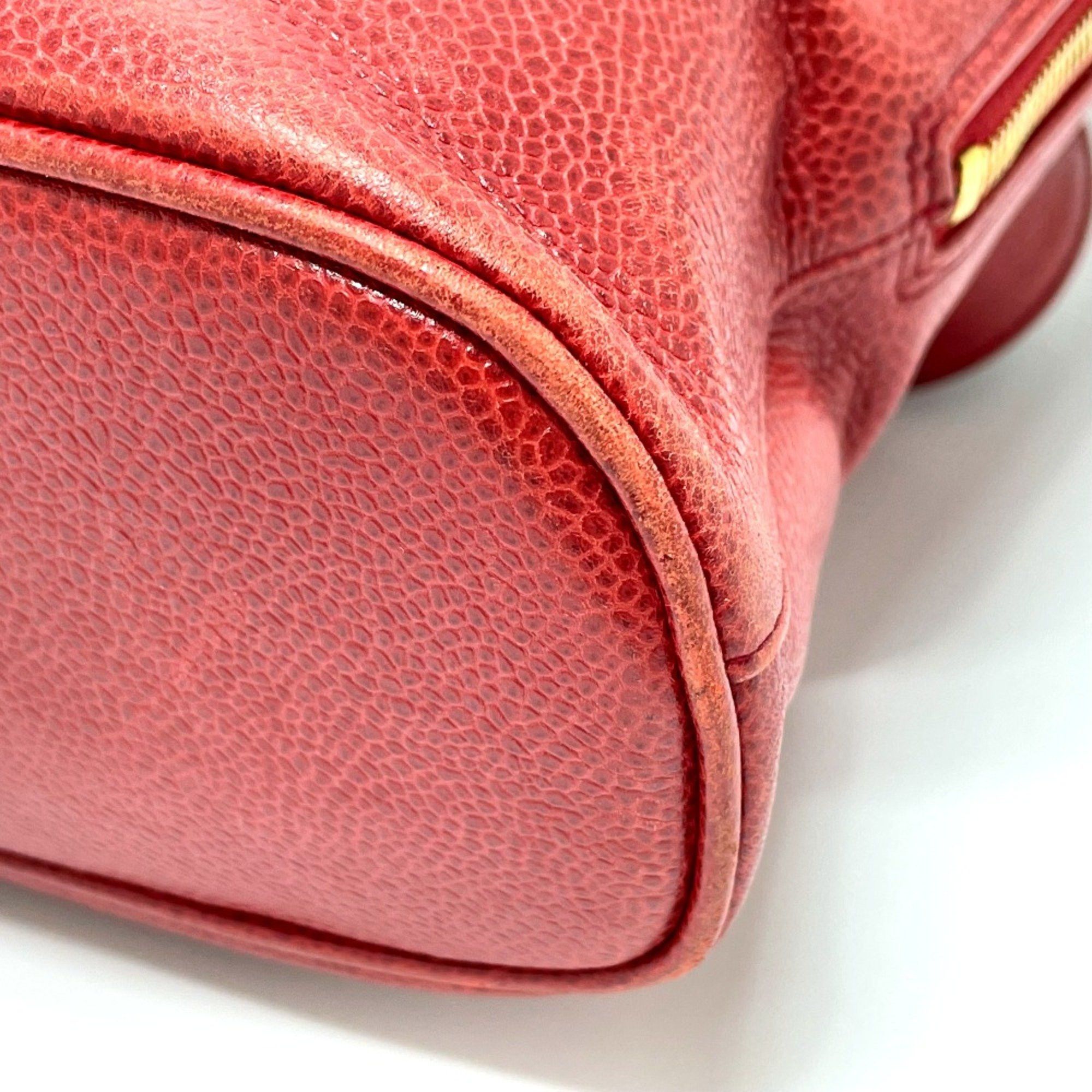 Chanel Chanel CC Mark Bag Tote Bag Shoulder Bag Red GoldHardware Size ONE SIZE - 5 Thumbnail