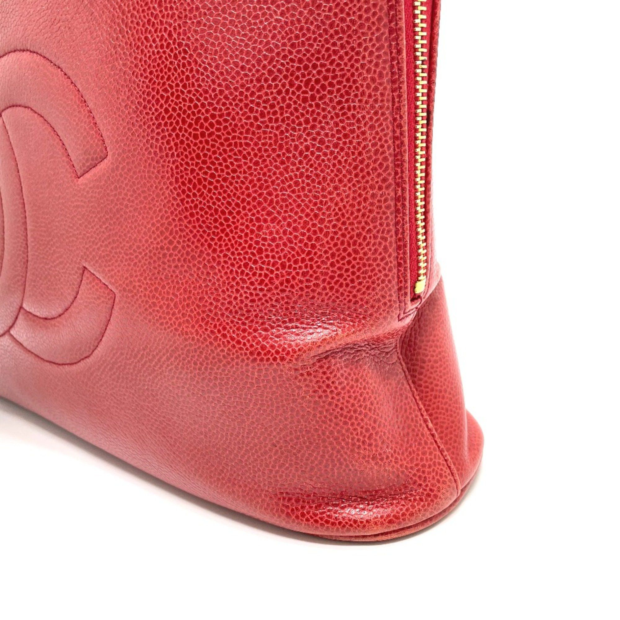 Chanel Chanel CC Mark Bag Tote Bag Shoulder Bag Red GoldHardware Size ONE SIZE - 3 Thumbnail