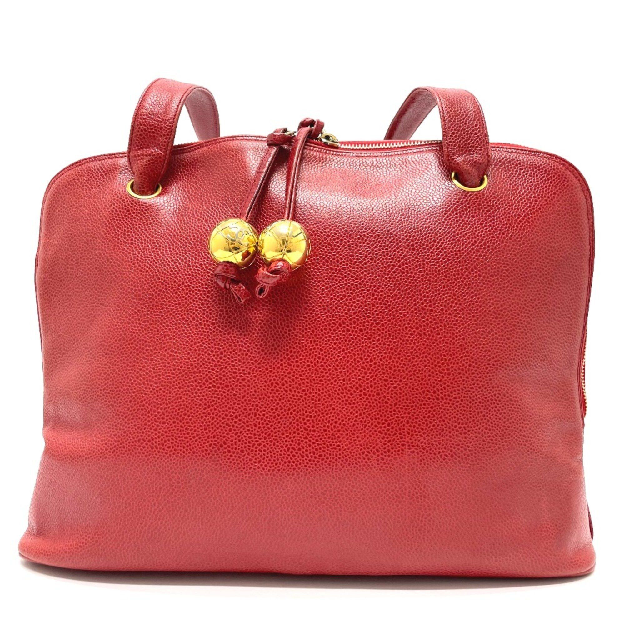 Chanel Chanel CC Mark Bag Tote Bag Shoulder Bag Red GoldHardware Size ONE SIZE - 2 Thumbnail