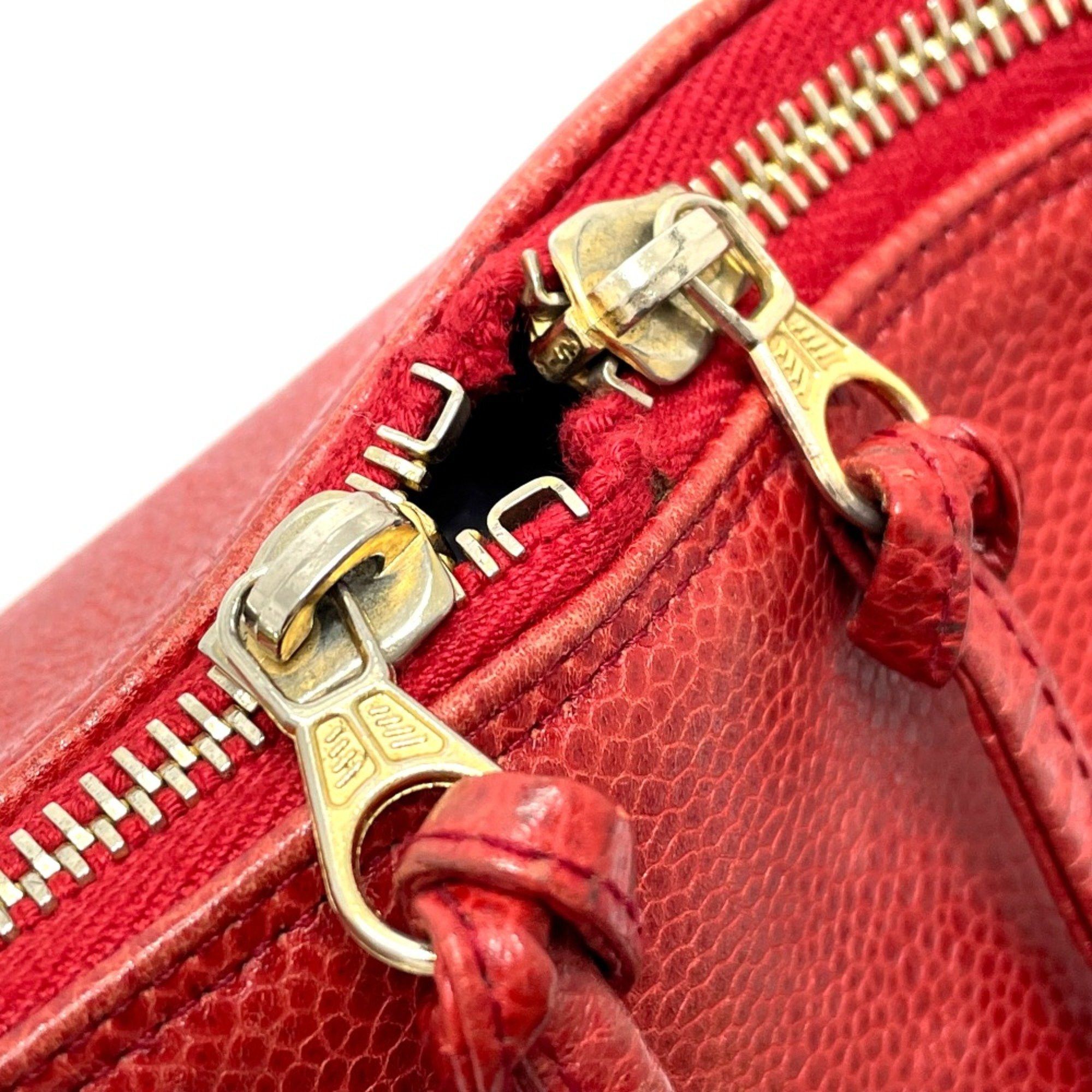 Chanel Chanel CC Mark Bag Tote Bag Shoulder Bag Red GoldHardware Size ONE SIZE - 8 Thumbnail