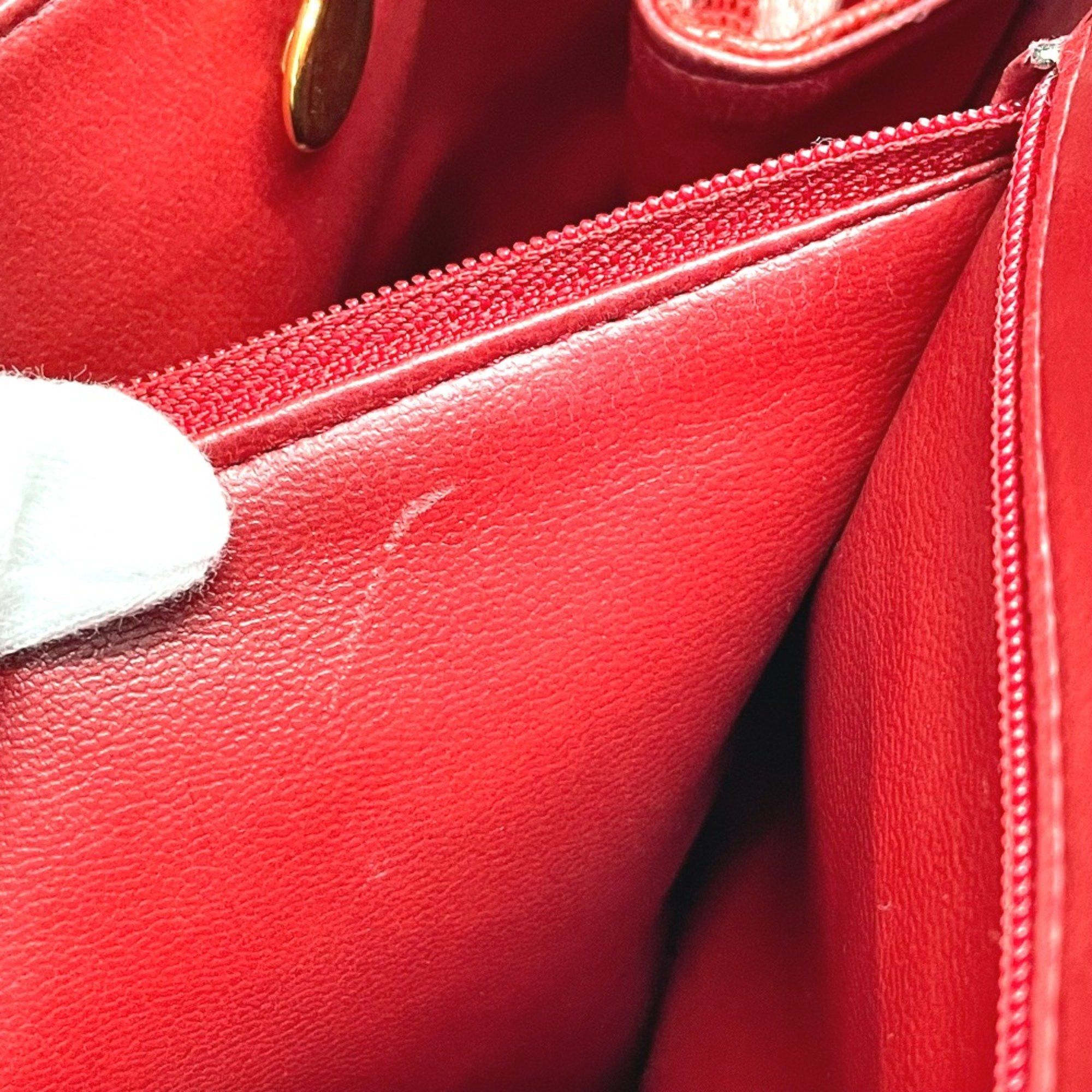 Chanel Chanel CC Mark Bag Tote Bag Shoulder Bag Red GoldHardware Size ONE SIZE - 12 Thumbnail