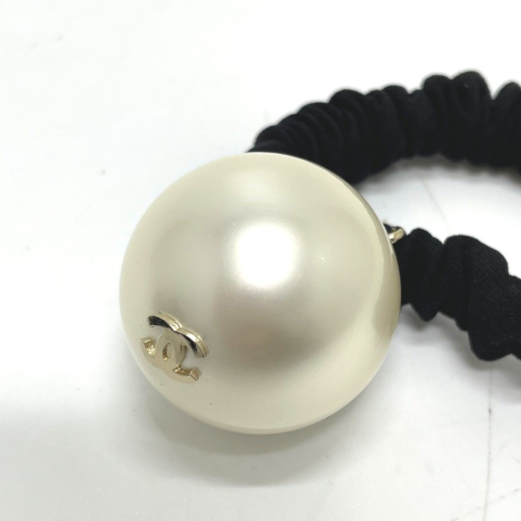 Chanel Chanel CC Mark F22V Hair rubber Black x White Size ONE SIZE - 3 Thumbnail